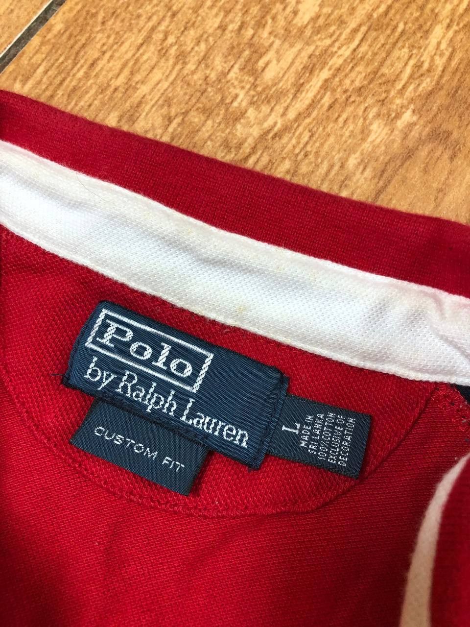Polo Ralph Lauren T-Shirt Ralph Lauren by Polo mens red logo vintage crazy Y2K Size US L / EU 52-54 / 3 - 2 Thumbnail