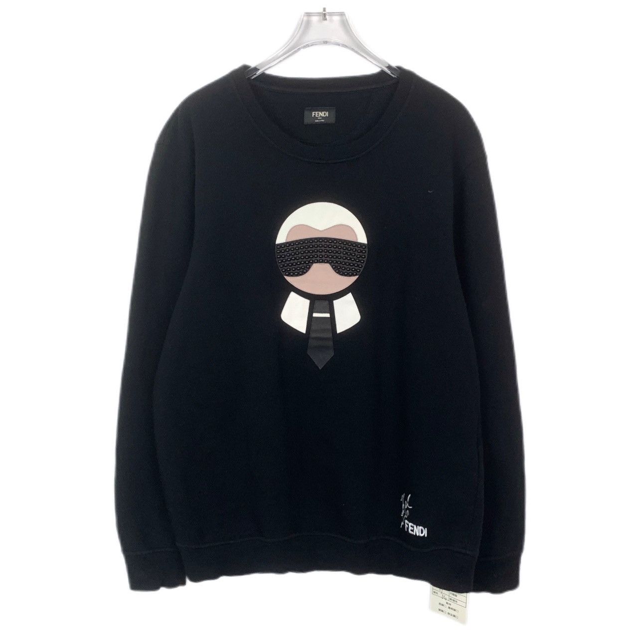 Fendi Fendi Beaded Karl Lagerfeld Long Sleeve Sweatshirt K26WX Size US L / EU 52-54 / 3 - 1 Thumbnail