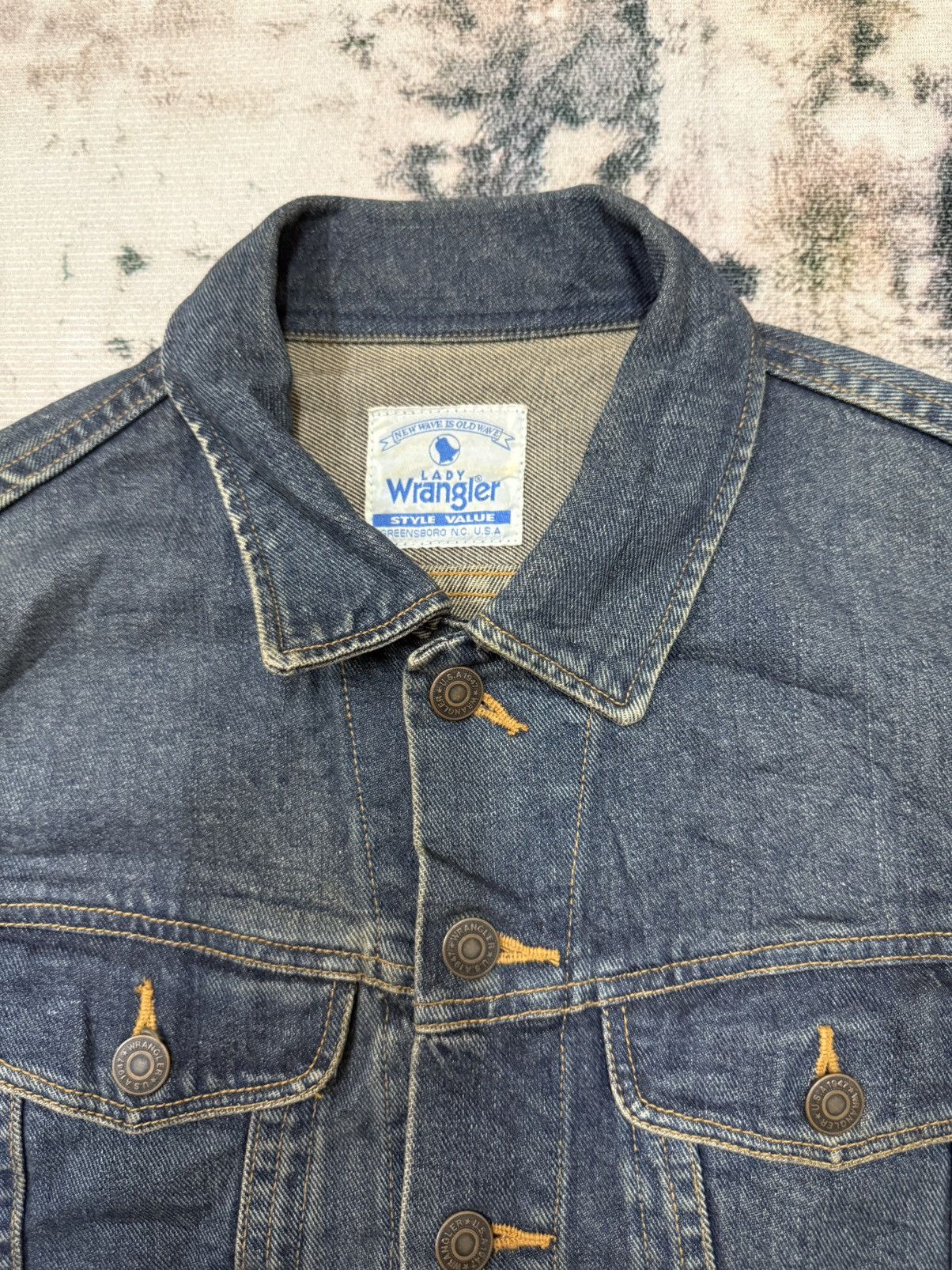 Vintage × Wrangler Vintage 90s Wrangler Blue Bell Denim Jacket Size S / US 4 / IT 40 - 4 Thumbnail