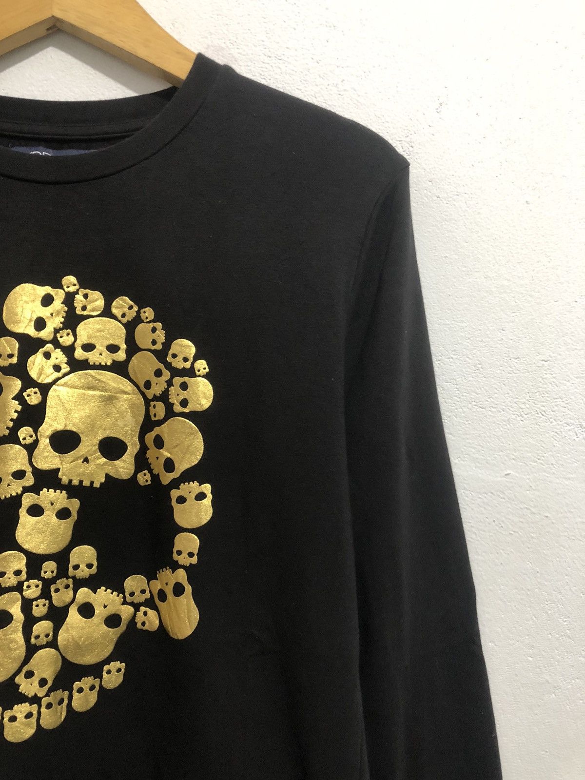 Japanese Brand Japanese Skull Gold LongSleeve Rock Punk Stylee Size US M / EU 48-50 / 2 - 3 Thumbnail