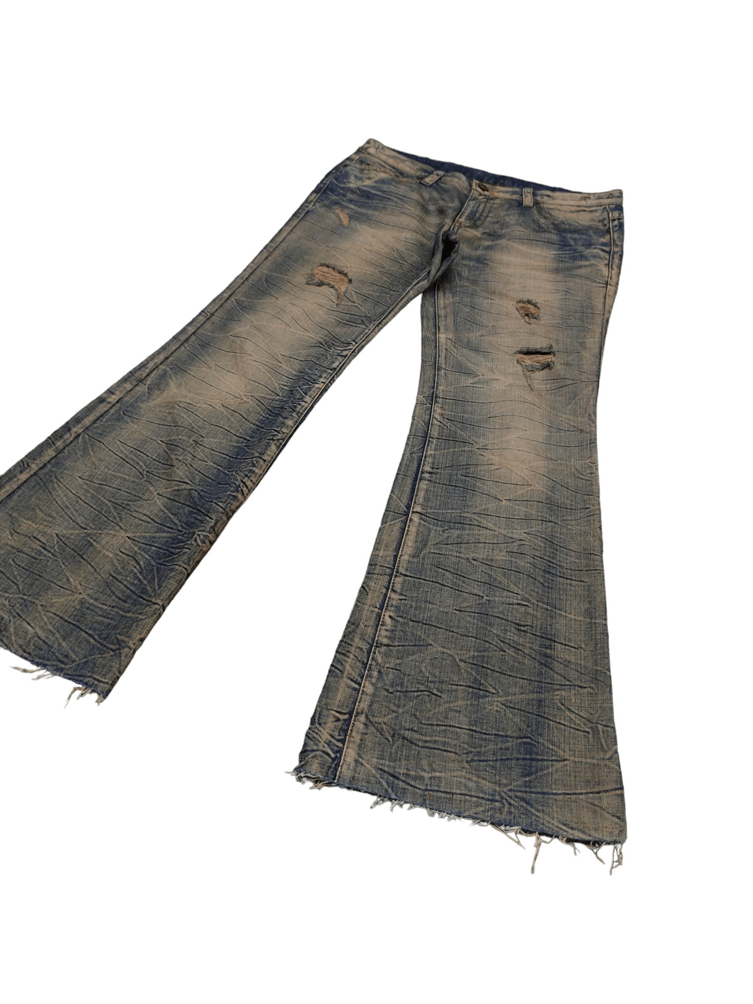 00s y2k tornado mart durty flare pants L