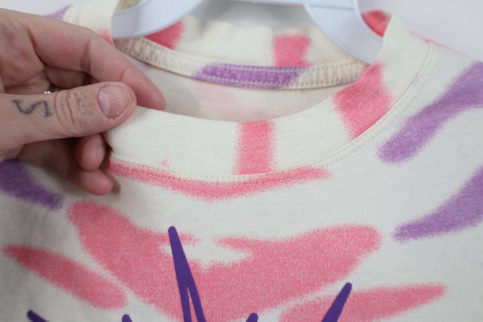 Nike Vintage Y2K Nike Cropped Tie Dye Sun Astrology T-Shirt Size L / US 10 / IT 46 - 7 Thumbnail