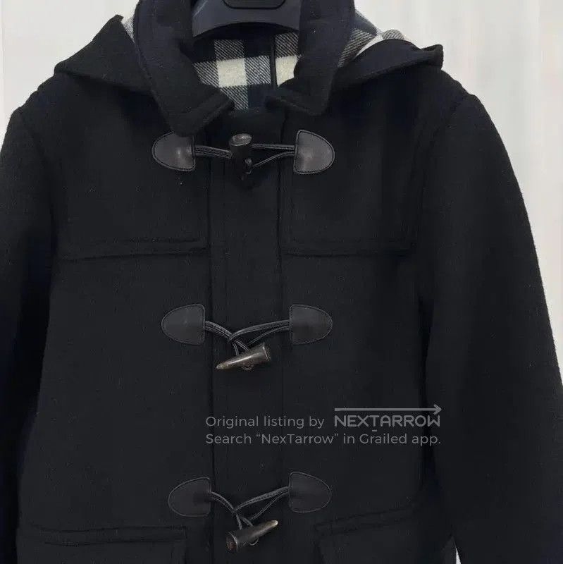 Burberry Burberry Black Wool Mid-Length Duffle Coat. Size L / US 10 / IT 46 - 3 Thumbnail
