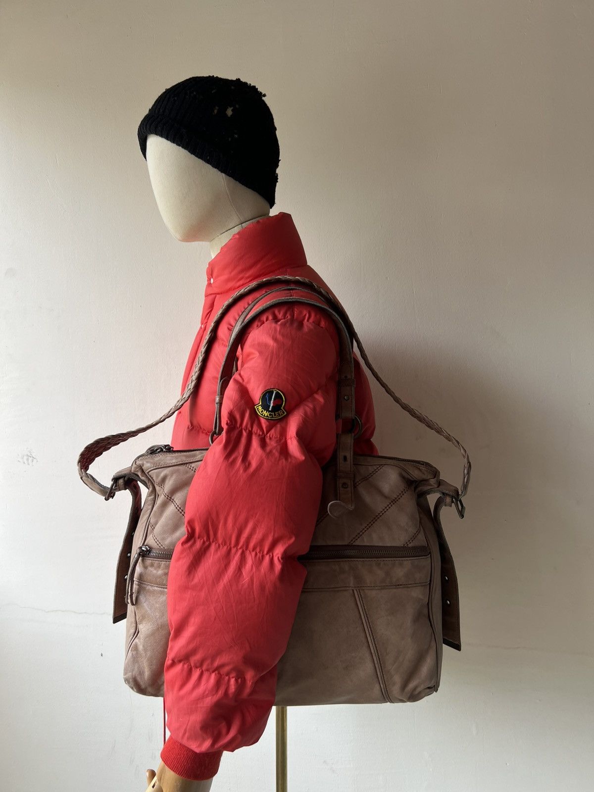 Creed × Leather Creed Japan Faded Patina Leather 2 Way Large Bag Size ONE SIZE - 3 Thumbnail