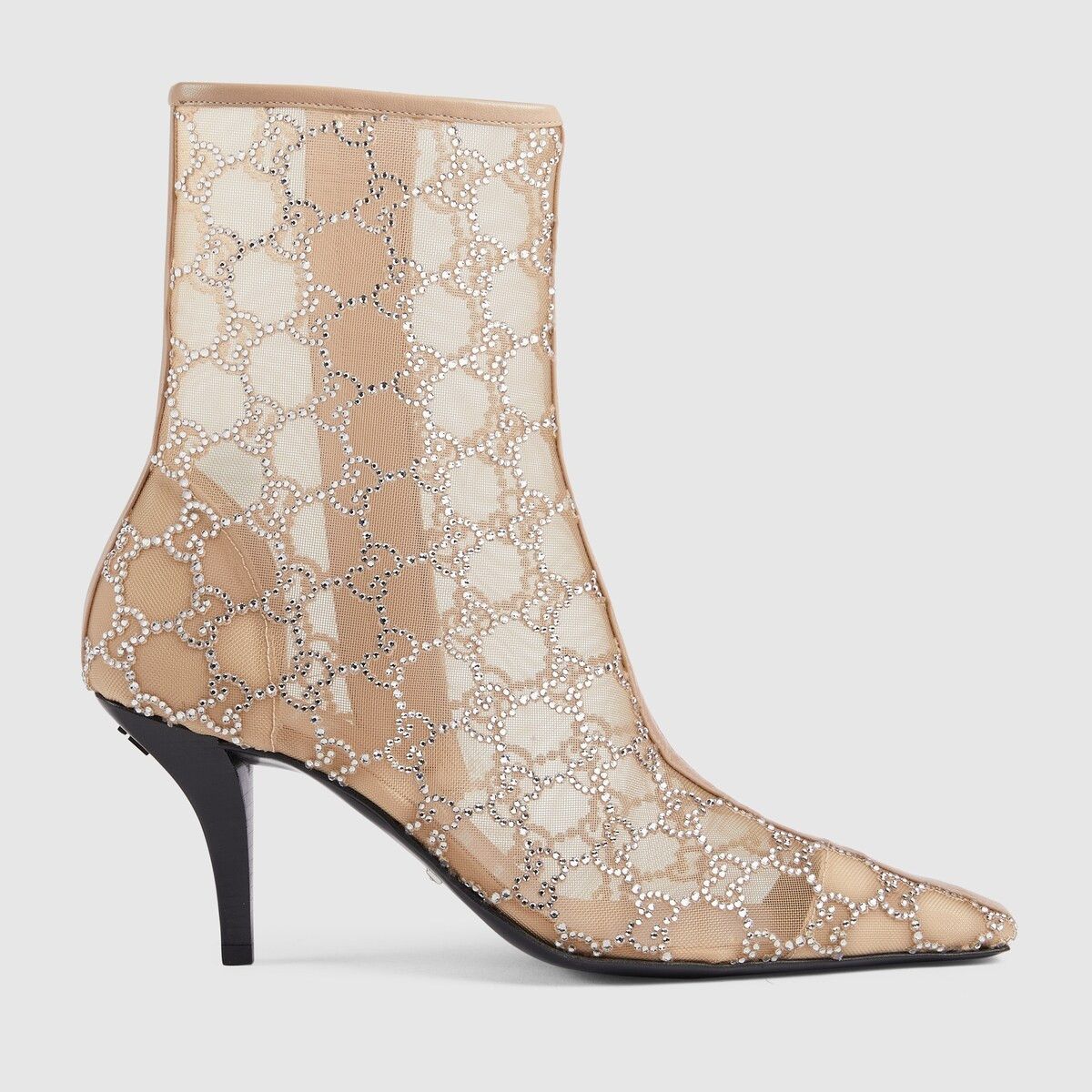 Gucci o1s1wg110225 Women's GG Mid Heel Boots in Rose Beige Size US 6.5 / IT 36.5 - 1 Thumbnail