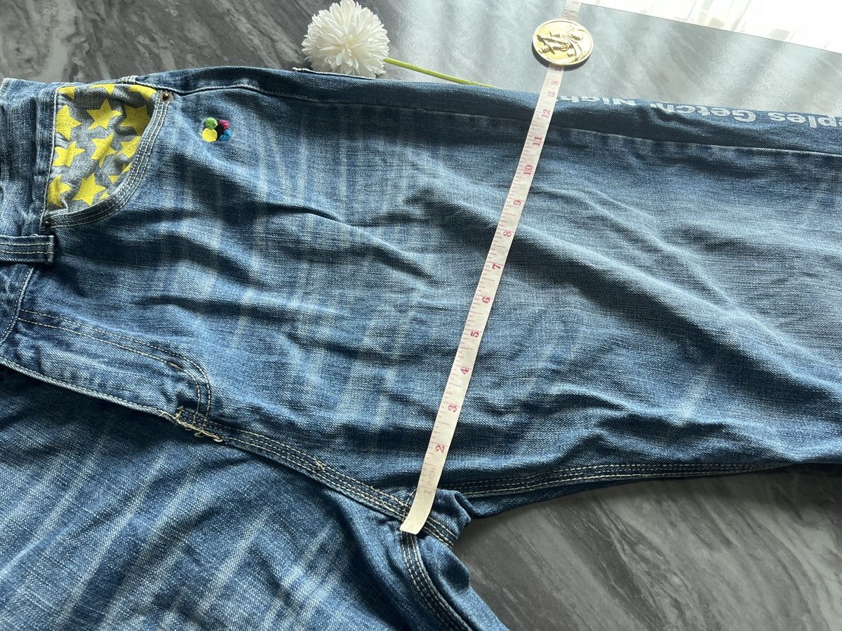 Japanese Brand Sleeples Gotch Night Back Fun All : Denim Star Inside Tips Size US 33 - 20 Thumbnail