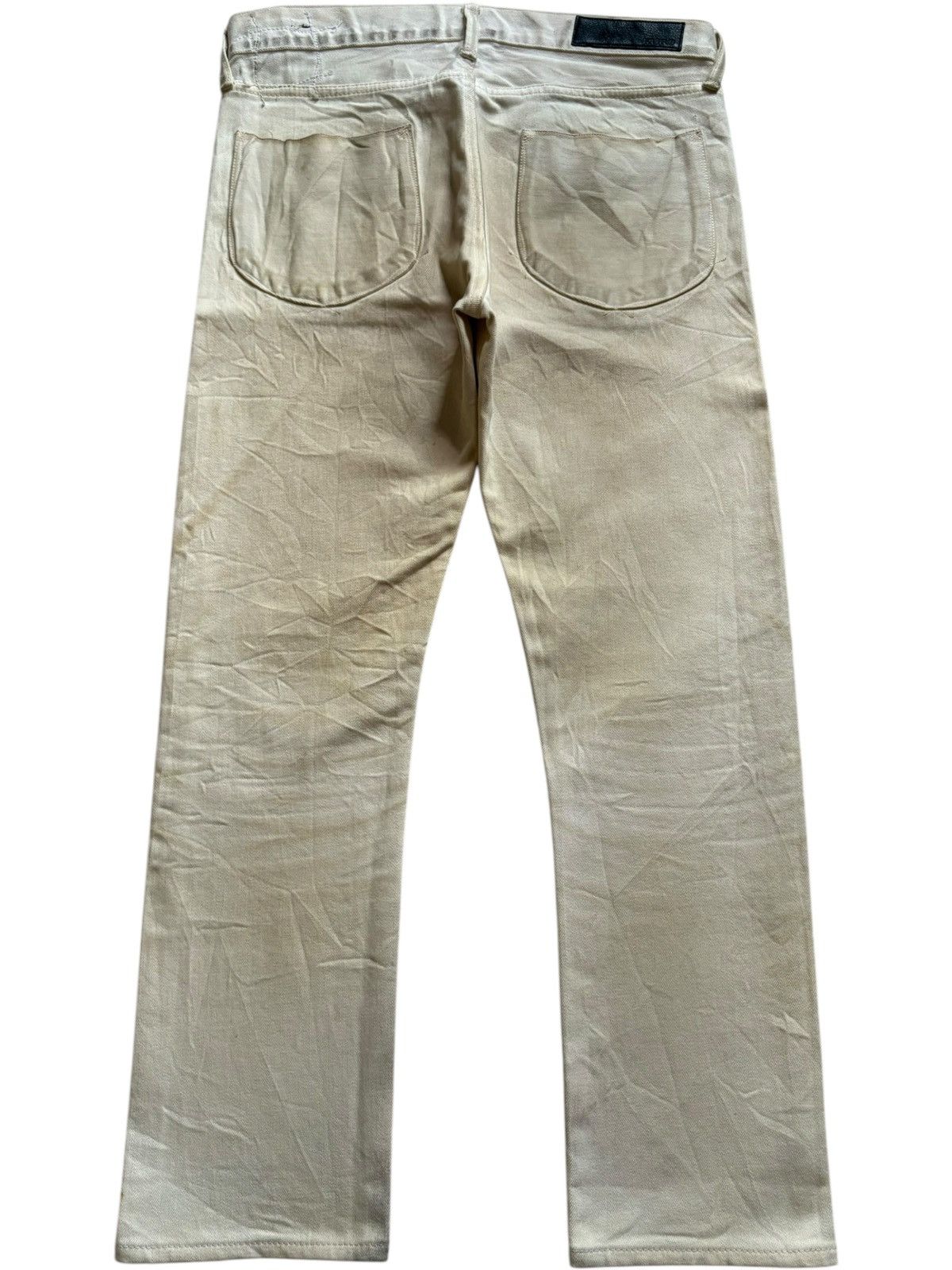 Japanese Brand × KURO Vintage Japanese Kuro Grunge Dirty Wash Selvedge Jeans Size US 32 / EU 48 - 3 Thumbnail