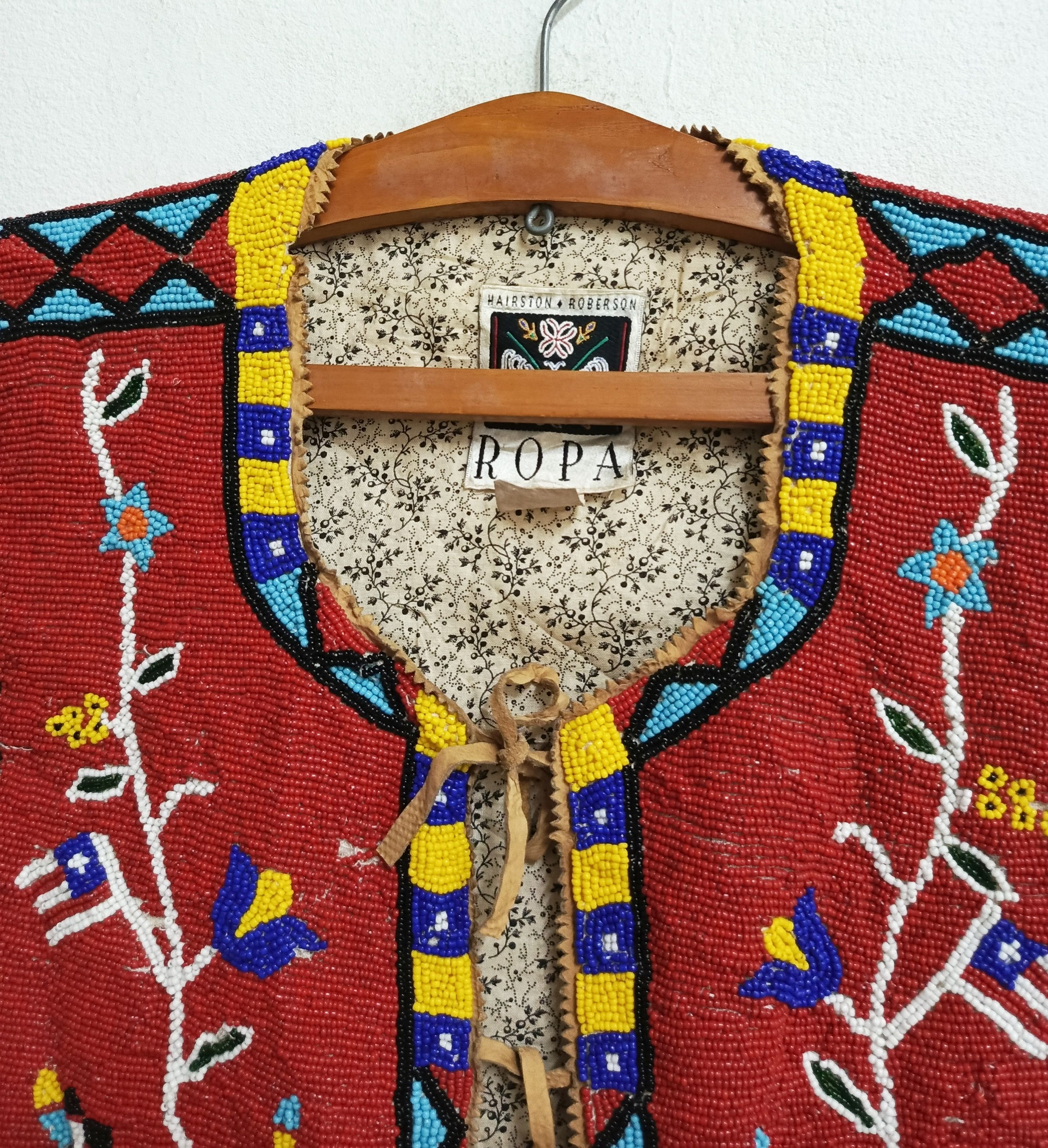 Other 80's LimitedEdition Hairston Roberson Beaded Vest Native Art Size ONE SIZE - 4 Thumbnail