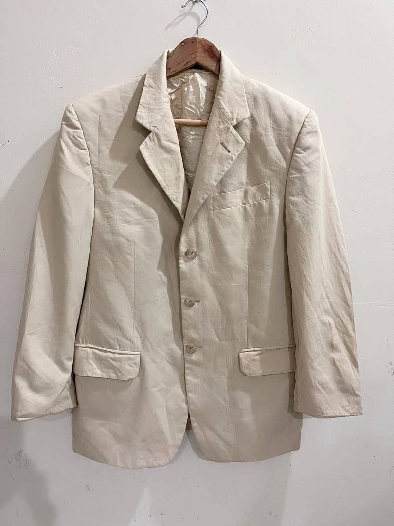 image of Vintage Fendi Made In Italy Faded Blazer in Tan, Men's (Size Medium)