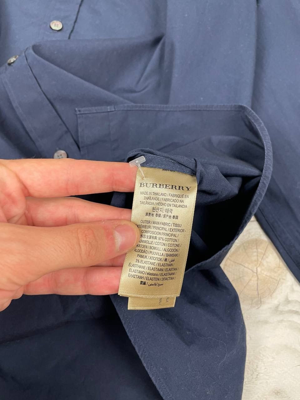 Burberry Vintage Burberry London Shirt Long Sleeve Blue Size US XL / EU 56 / 4 - 10 Thumbnail