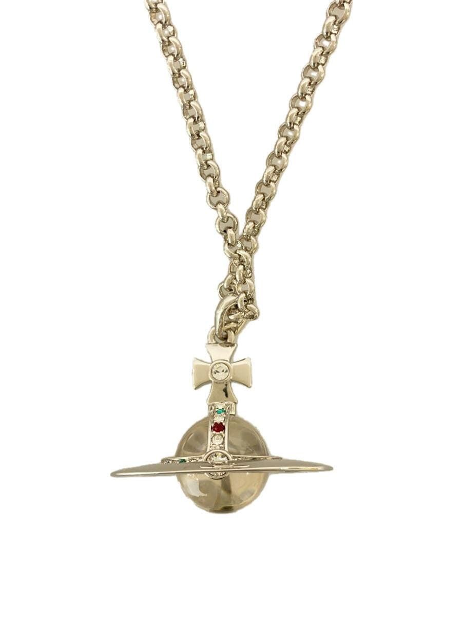 Pre-owned Vivienne Westwood Orb Necklace In Silver