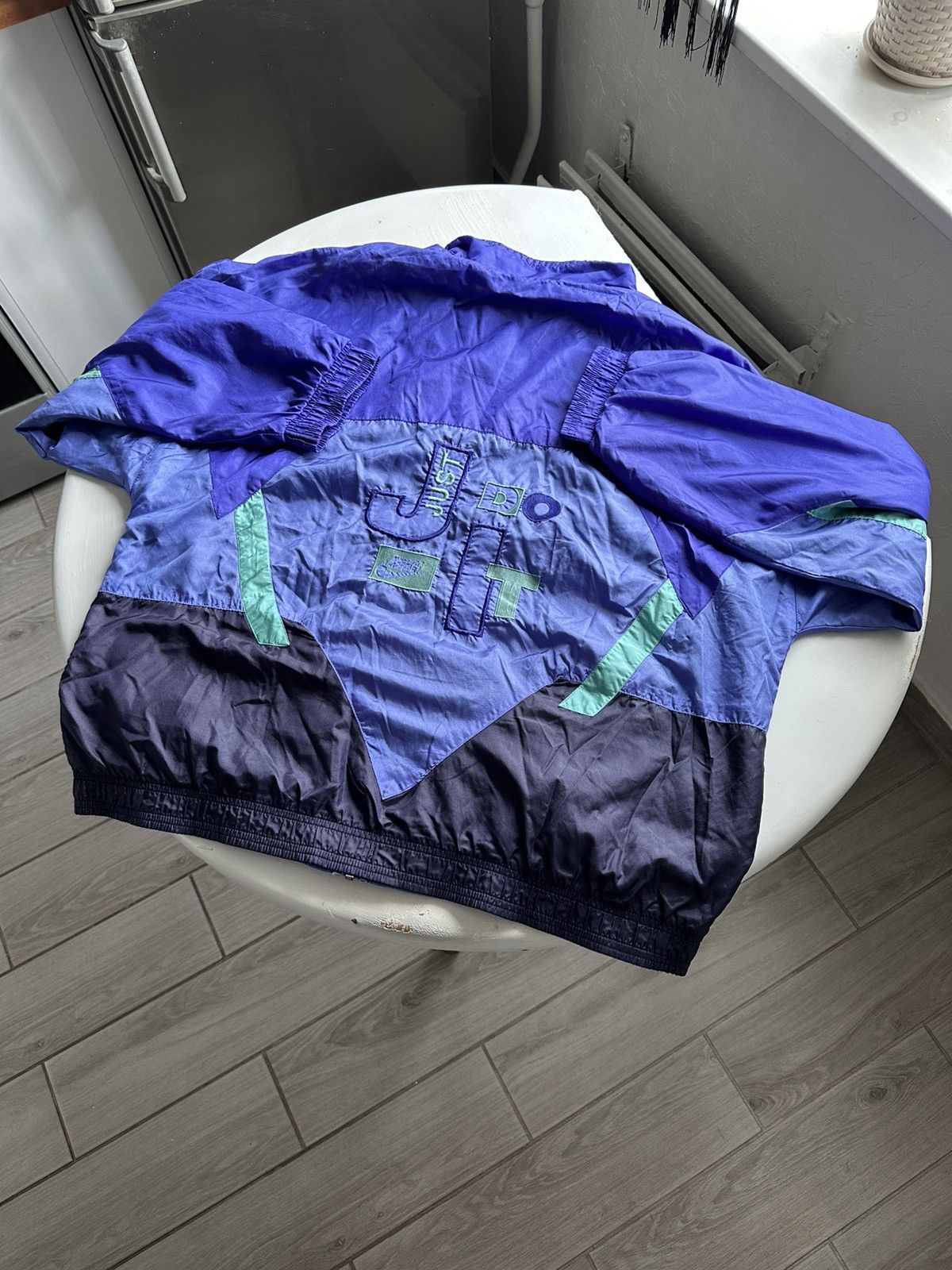 Nike × Vintage Vintage Nike Track Sweatshirt 90s Oversized Multi Size US L / EU 52-54 / 3 - 2 Thumbnail