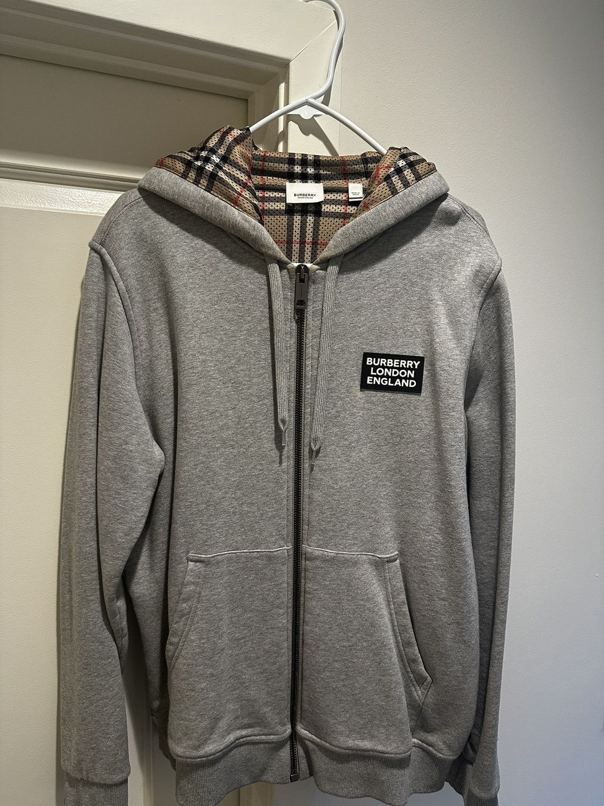 Burberry Burberry Cotton London England Blend Zip Hoodie Grailed