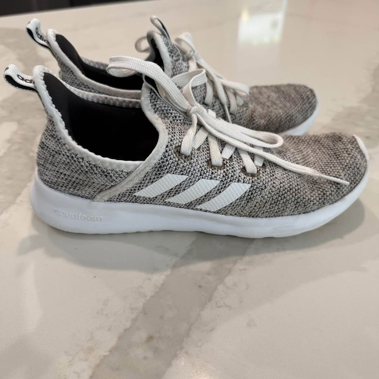 Adidas Adidas Cloudfoam Athletic Running Shoes Womens 6.5 Gray Size US 6.5 / IT 36.5 - 2 Thumbnail