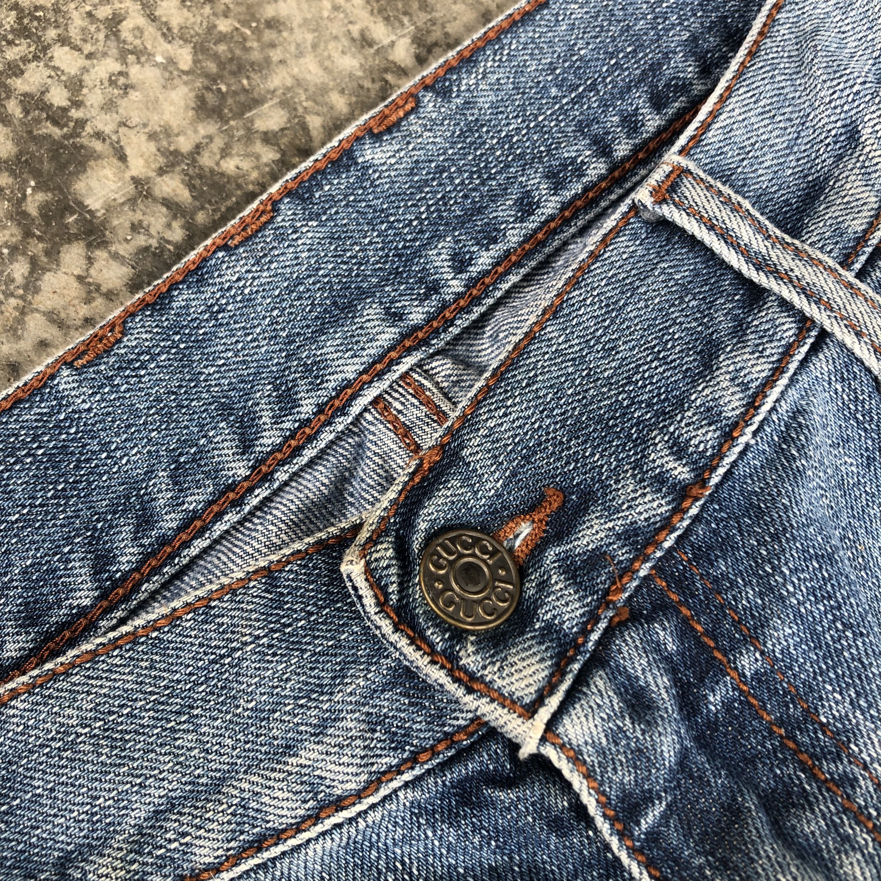 Gucci Gucci Embroided Logo Pocket Denim 🍒 Size US 36 / EU 52 - 6 Thumbnail