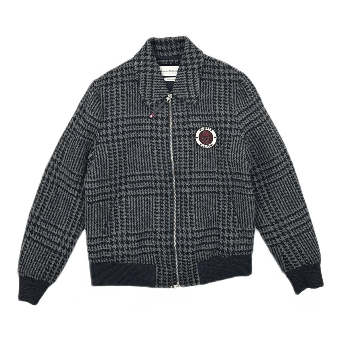 Alexander McQueen Alexander McQueen houndstooth wool bomber jacket Size US M / EU 48-50 / 2 - 1 Thumbnail
