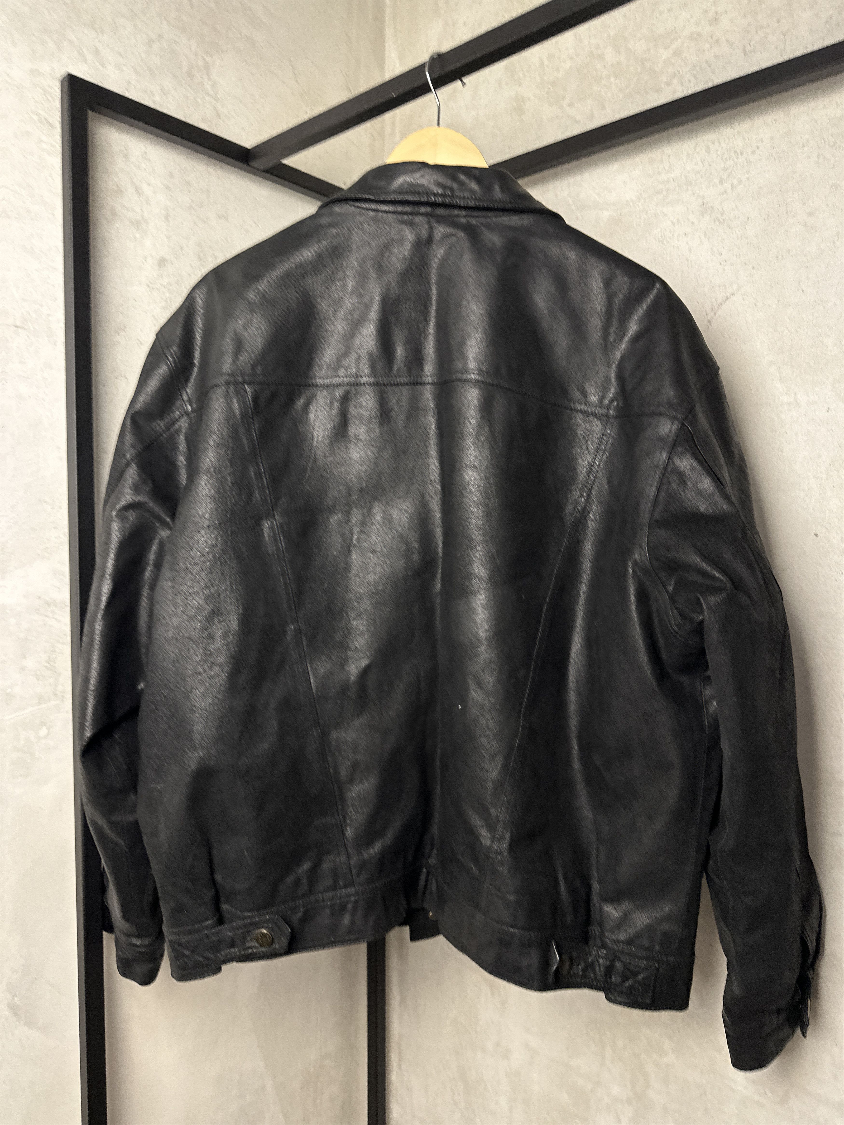 Genuine Leather Leather Western Trucker Jacket Size US XL / EU 56 / 4 - 13 Thumbnail