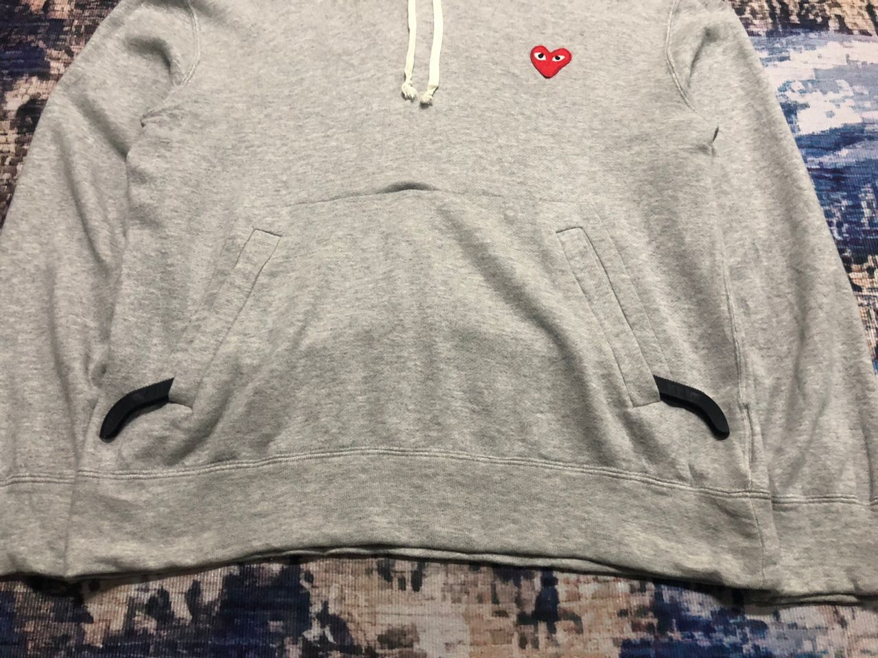 Comme des Garcons PLAY Comme Des Garcons Play Hoodie Fullover Grey AD2012 Size US M / EU 48-50 / 2 - 11 Thumbnail