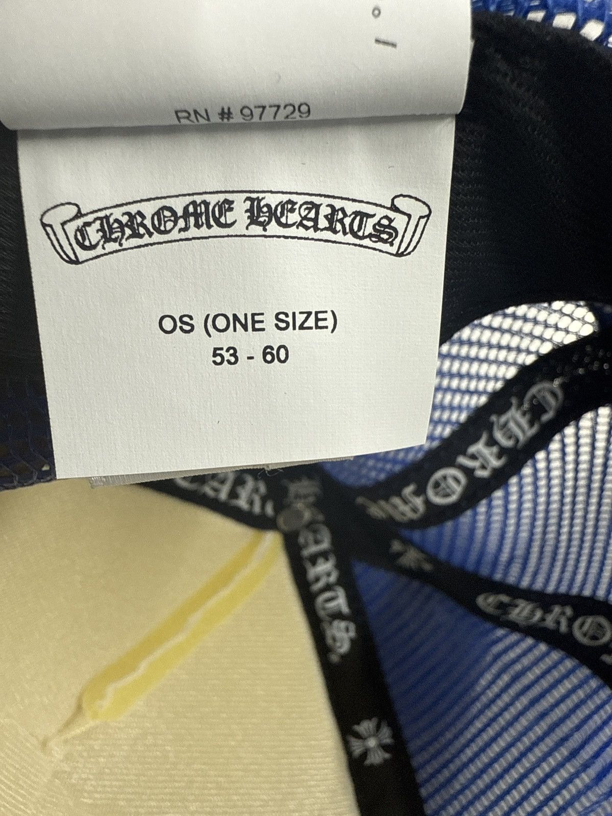 Chrome Hearts CHROME HEARTS EYE CHART TRUCKER HAT BLUE WHITE Size ONE SIZE - 6 Thumbnail