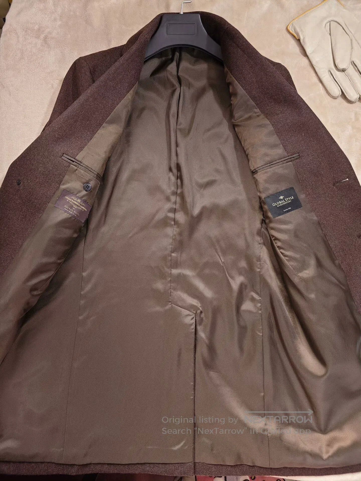 Japanese Brand Custom Italian Wool Blend Overcoat. Size US M / EU 48-50 / 2 - 6 Thumbnail