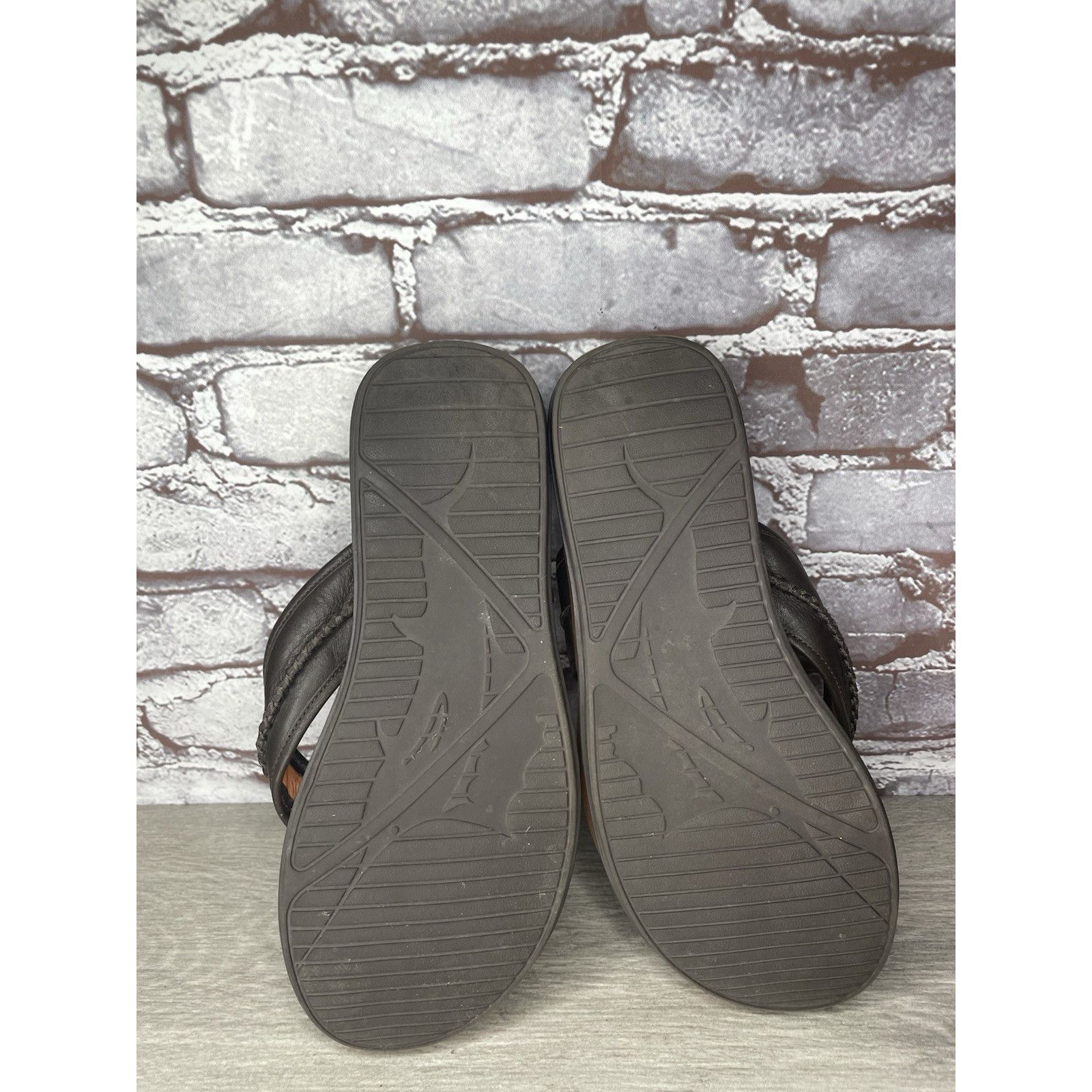 Tommy Bahama TOMMY BAHAMA RELAXOLOGY Jasper Brown Leather Synthetic FlipF Size US 10 / EU 43 - 9 Thumbnail