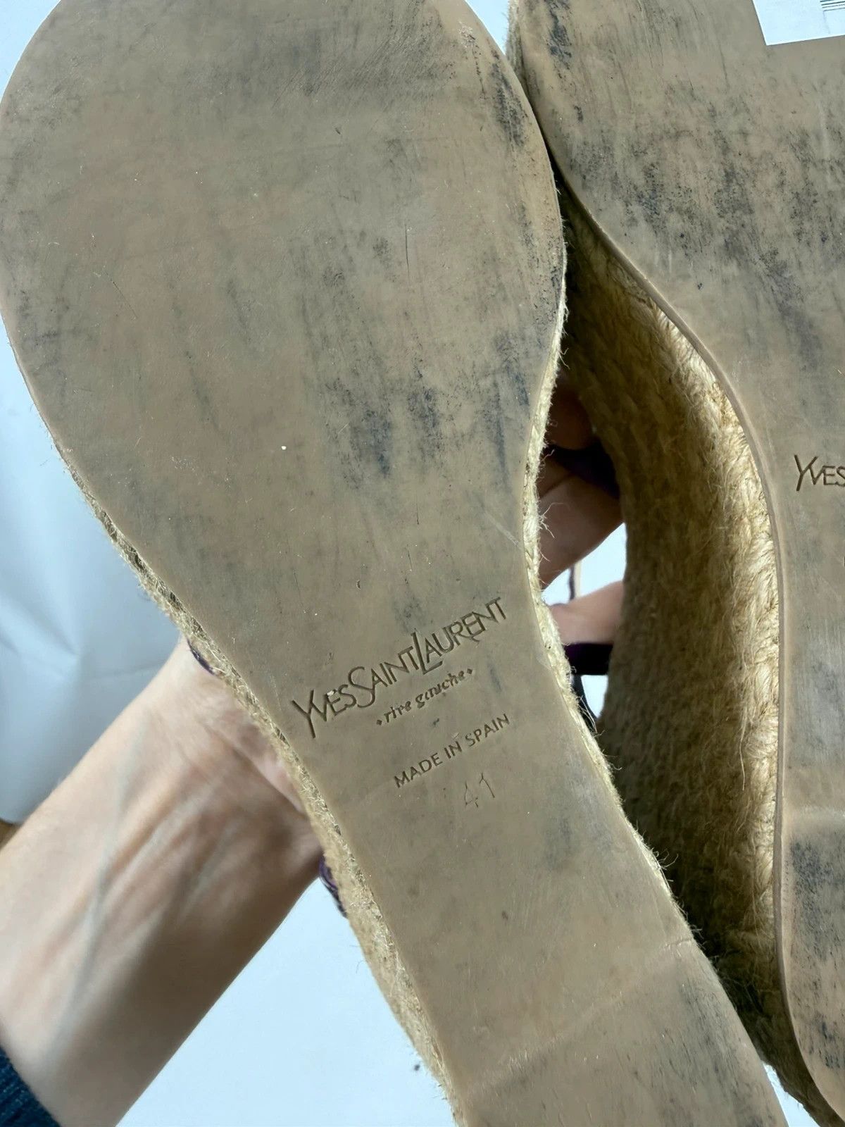 Yves Saint Laurent Yves Saint Laurent Wedge Sandals size 41 Size US 10 / IT 40 - 10 Thumbnail