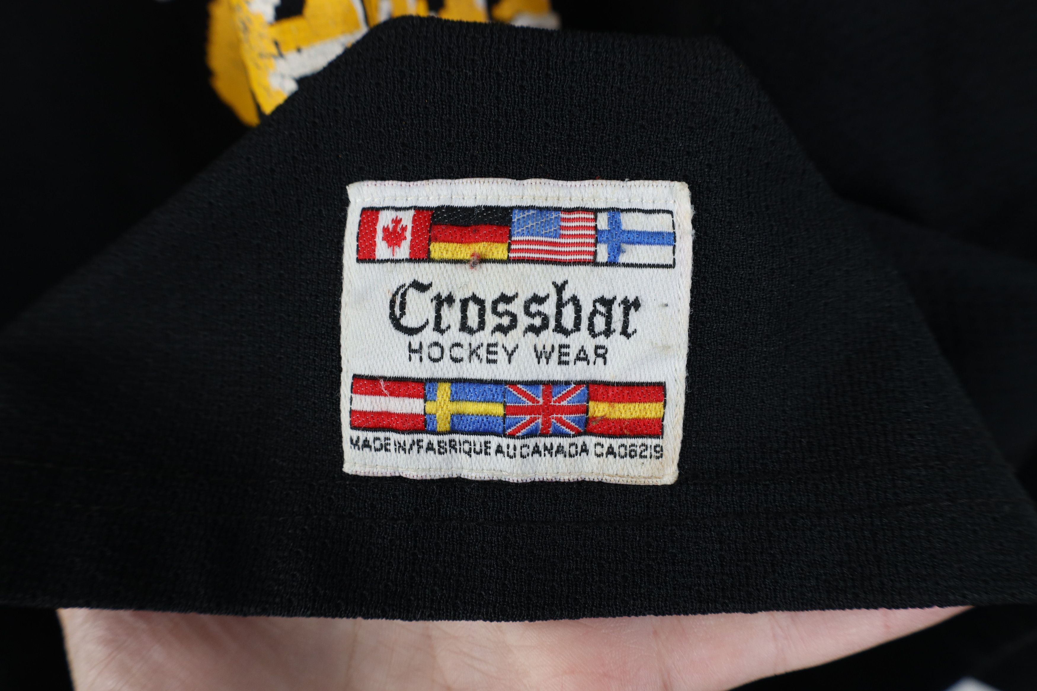 Vintage Vintage 90s Toronto Pass Hockey Jersey Black Air Knit Size US L / EU 52-54 / 3 - 12 Thumbnail