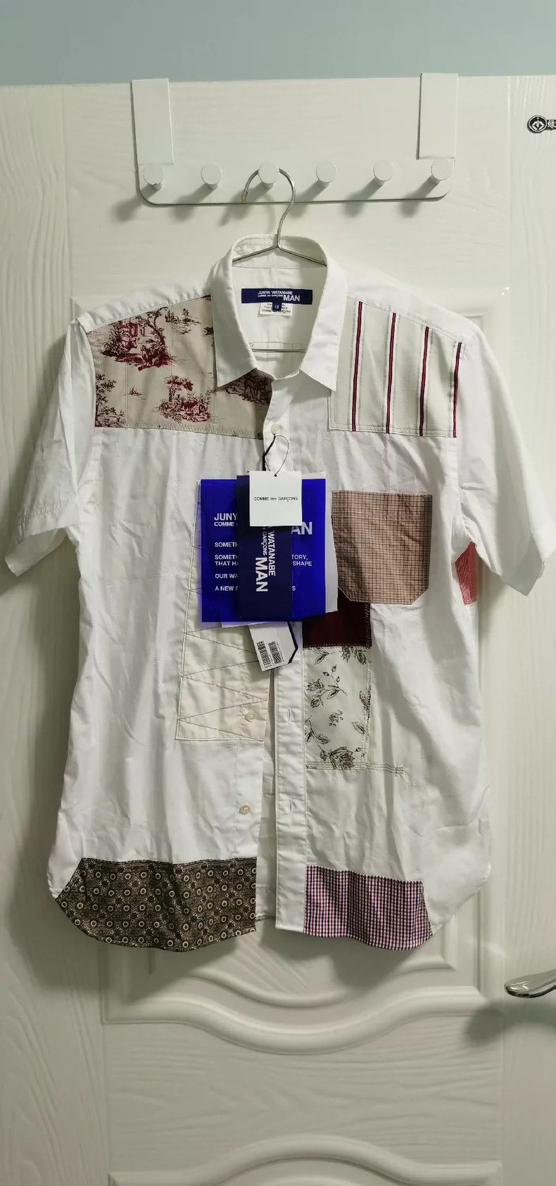 Junya Watanabe Junya Watanabe Patchwork Short Sleeve Shirt - dmc Size US M / EU 48-50 / 2 - 1 Thumbnail