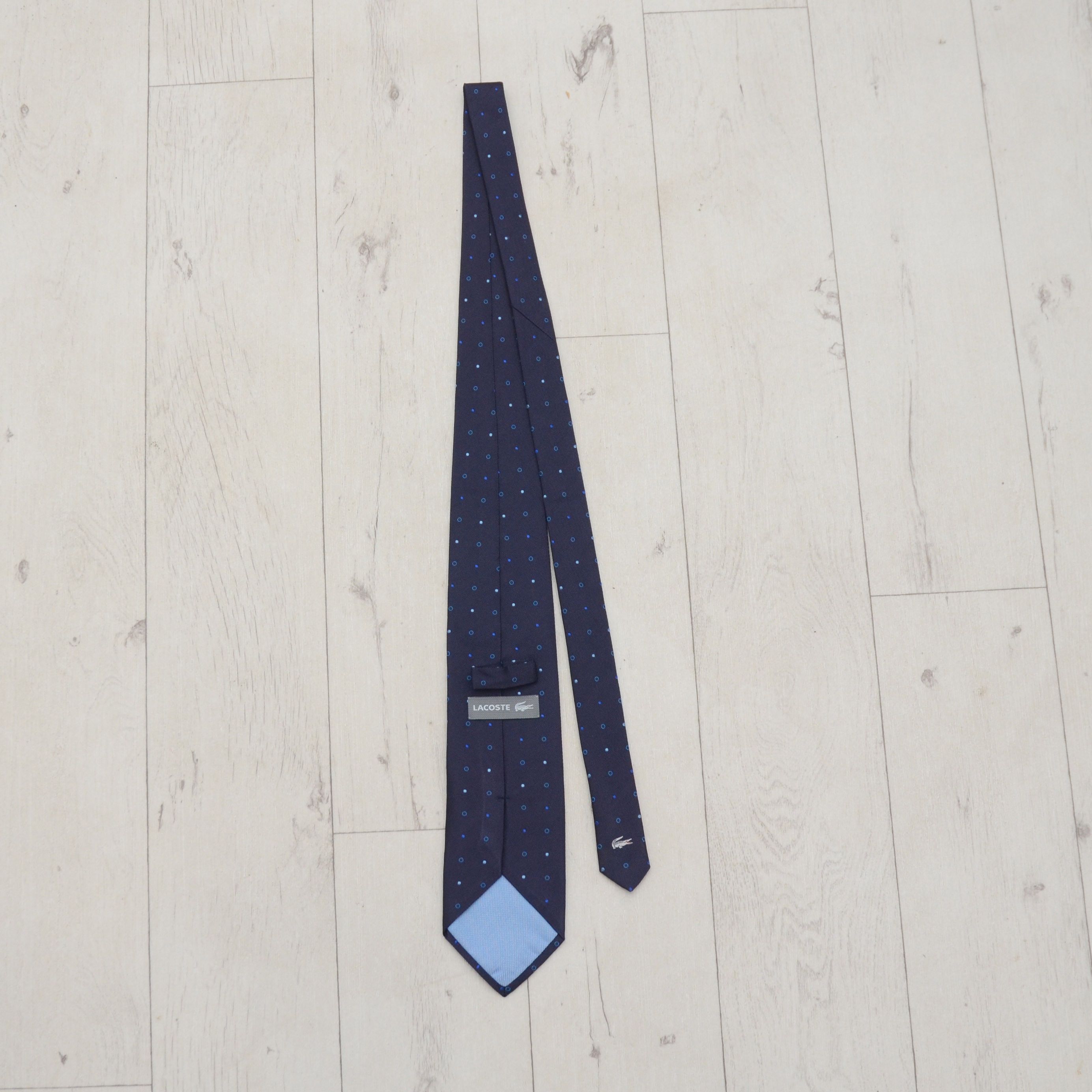 Lacoste 📁Lacoste Polka Dot Tie made in Italy 100% silk Size ONE SIZE - 5 Thumbnail