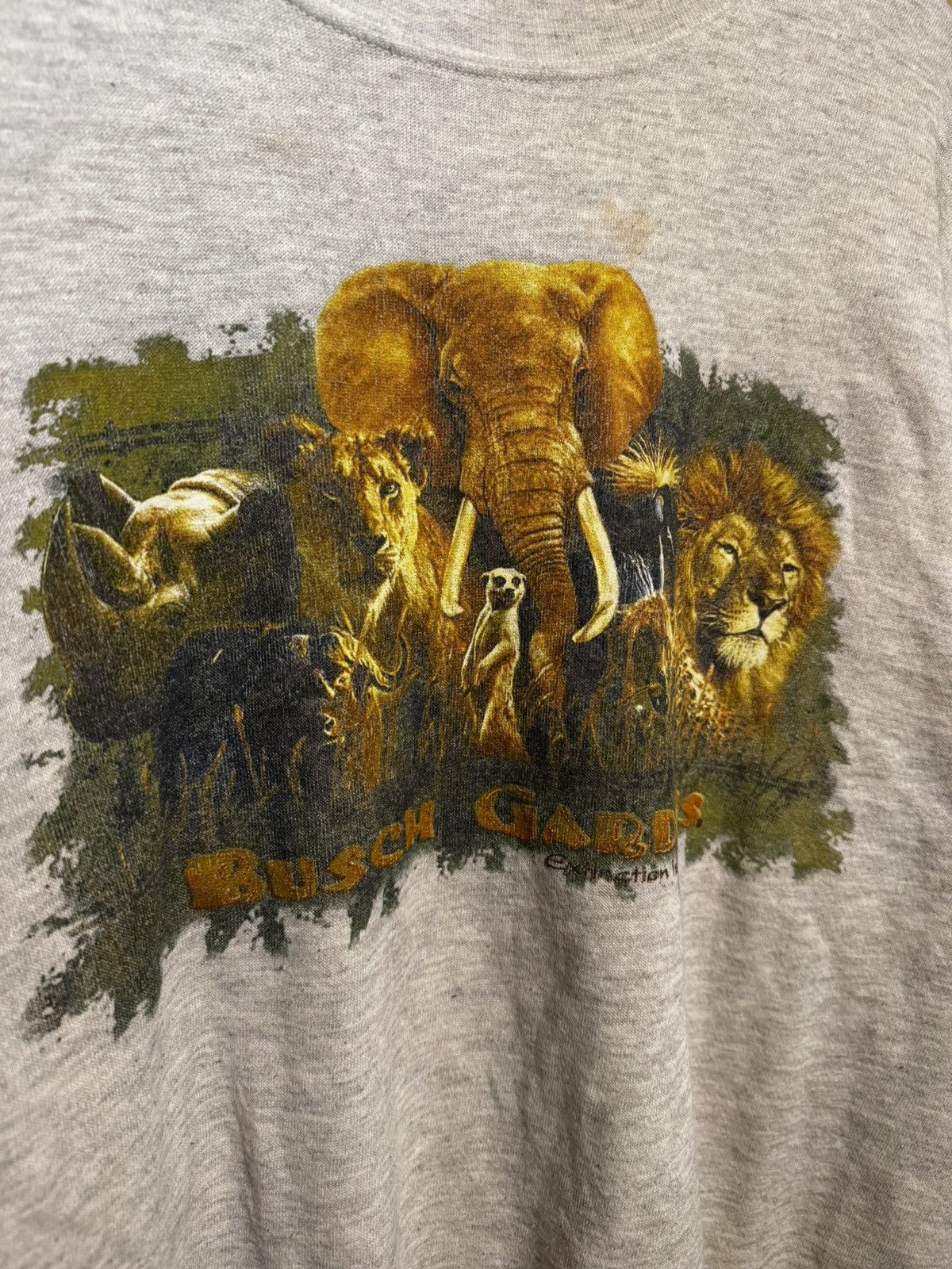 Vintage 90’s busch Garden grey crewneck Size US L / EU 52-54 / 3 - 3 Thumbnail