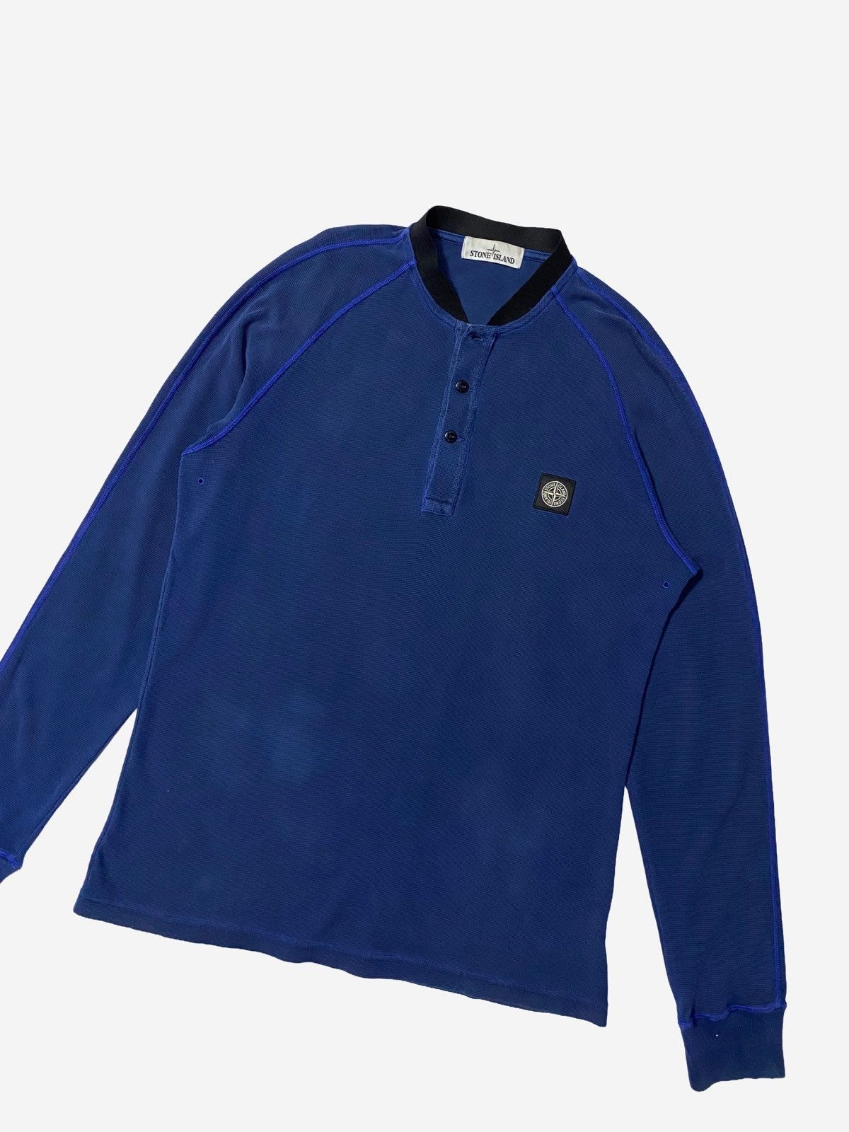 Stone Island STONE ISLAND LONGSLEEVE GARMENT DYED POLO SHIRT Size US L / EU 52-54 / 3 - 5 Thumbnail