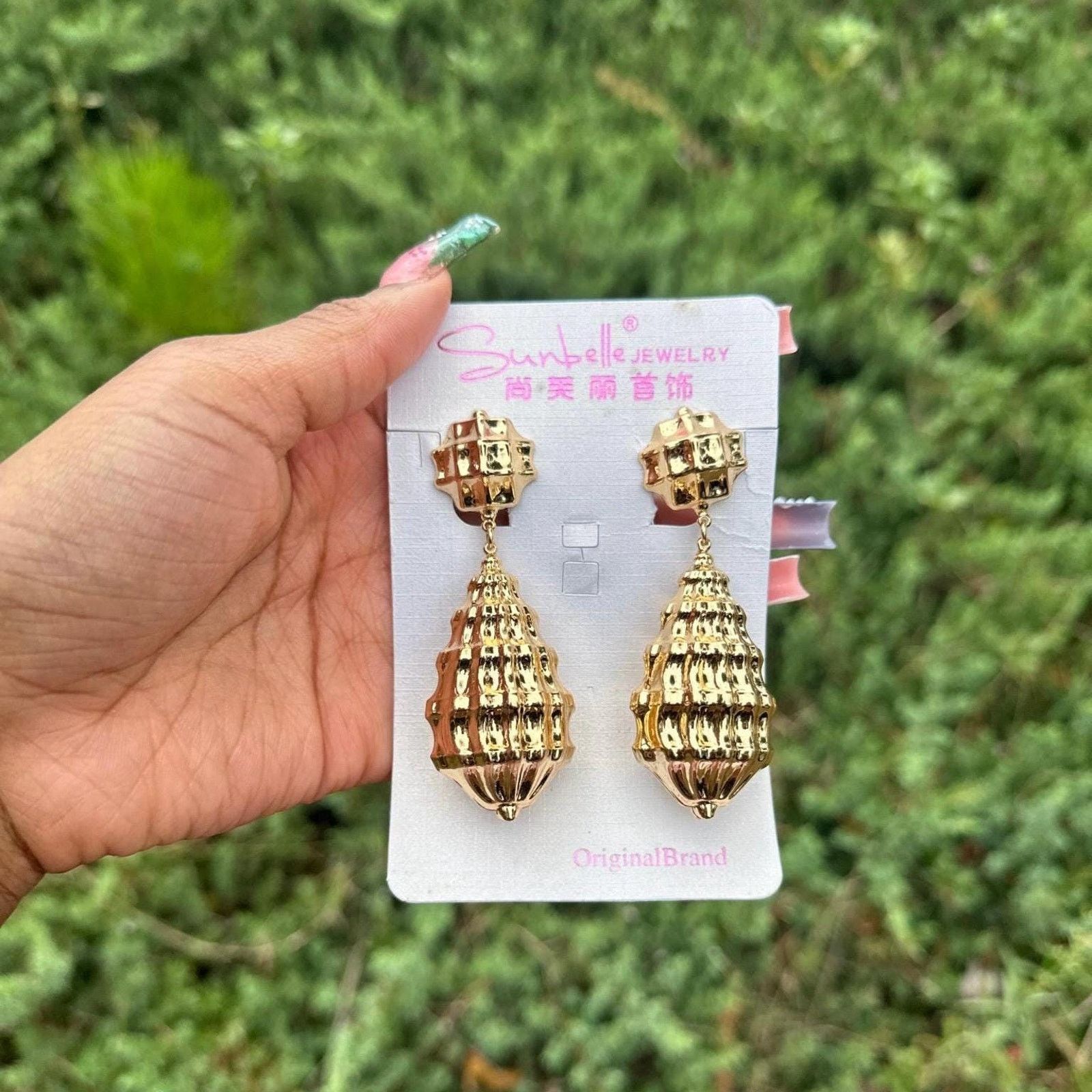 Other Vintage gold dangling earrings handmade in Ghana Size ONE SIZE - 1 Thumbnail