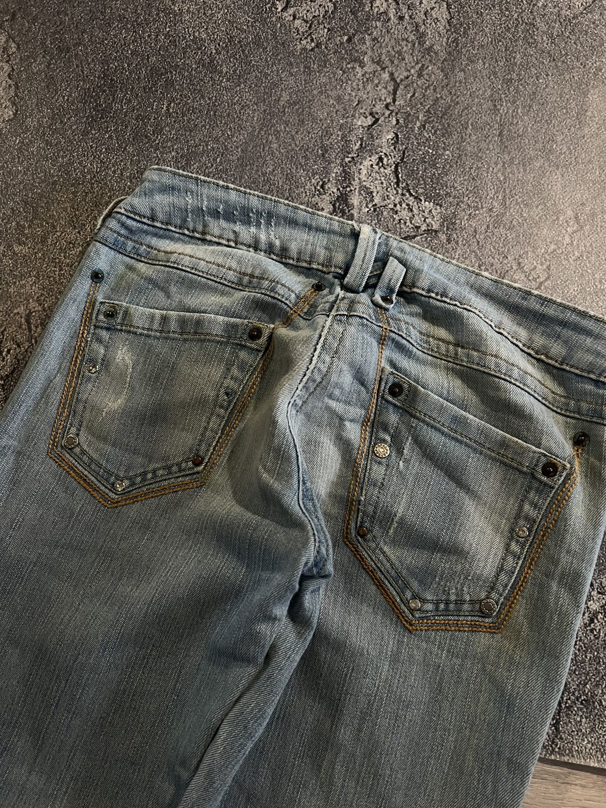 Vintage Swag Flared Y2K Jean / Light Drip Retro Number Nine Style Size US 30 / EU 46 - 5 Thumbnail