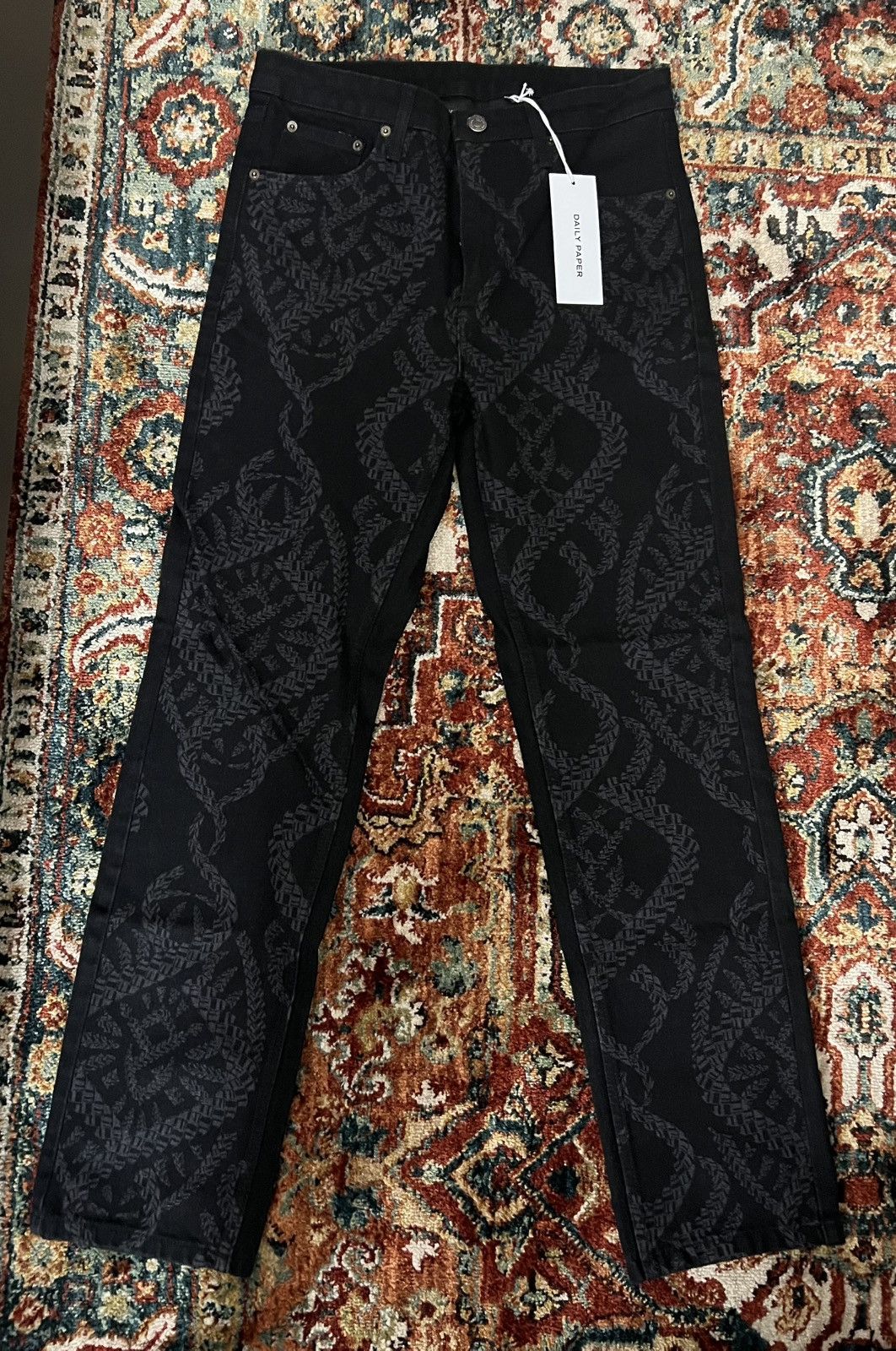 Daily Paper Daily Paper Black Jeans Braids Pants Size US 30 / EU 46 - 9 Thumbnail