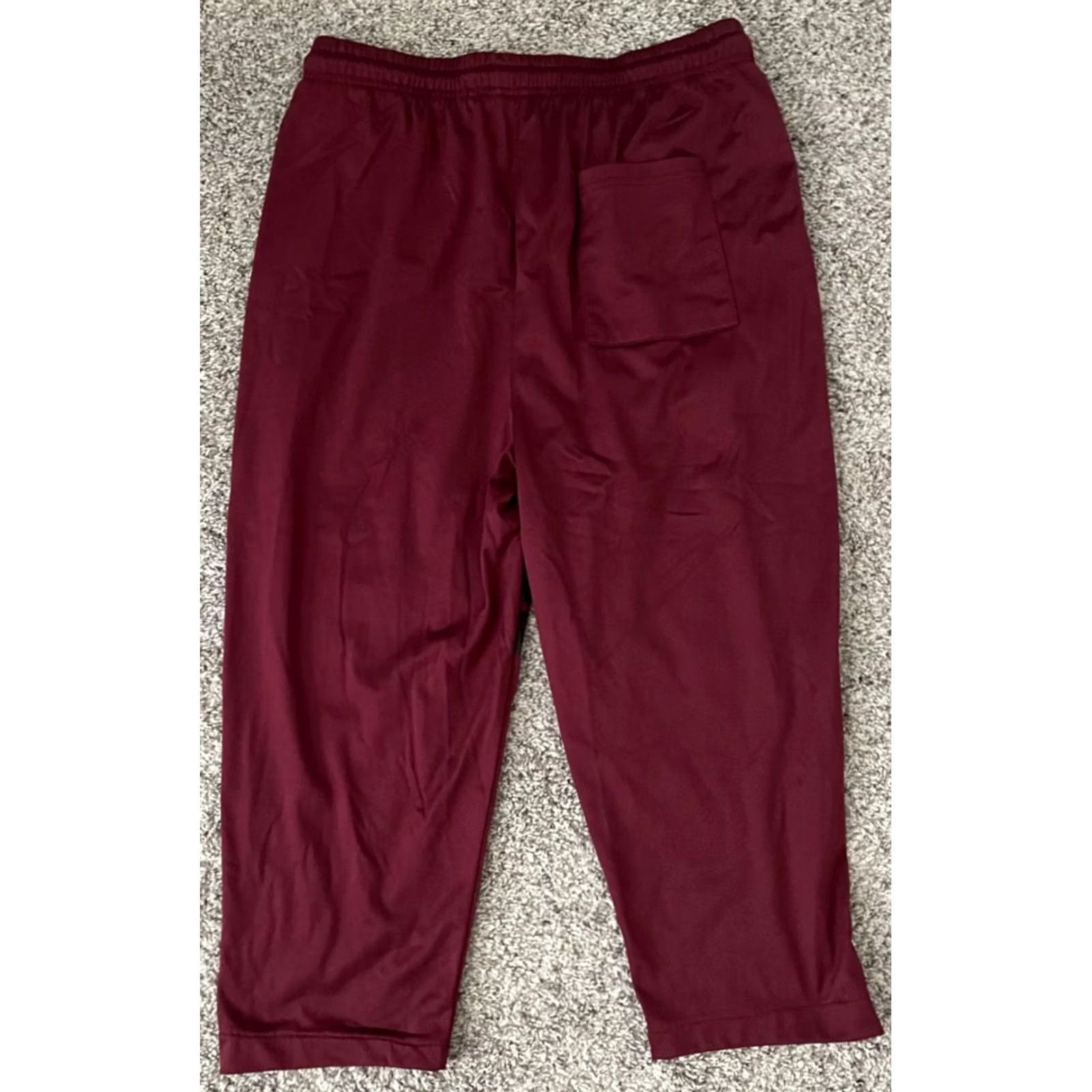 Vintage Public Rec Jogger Mens L Red Record Joggers Men Burgundy Standard Fit Striped Drawstring Size US 33 - 2 Thumbnail