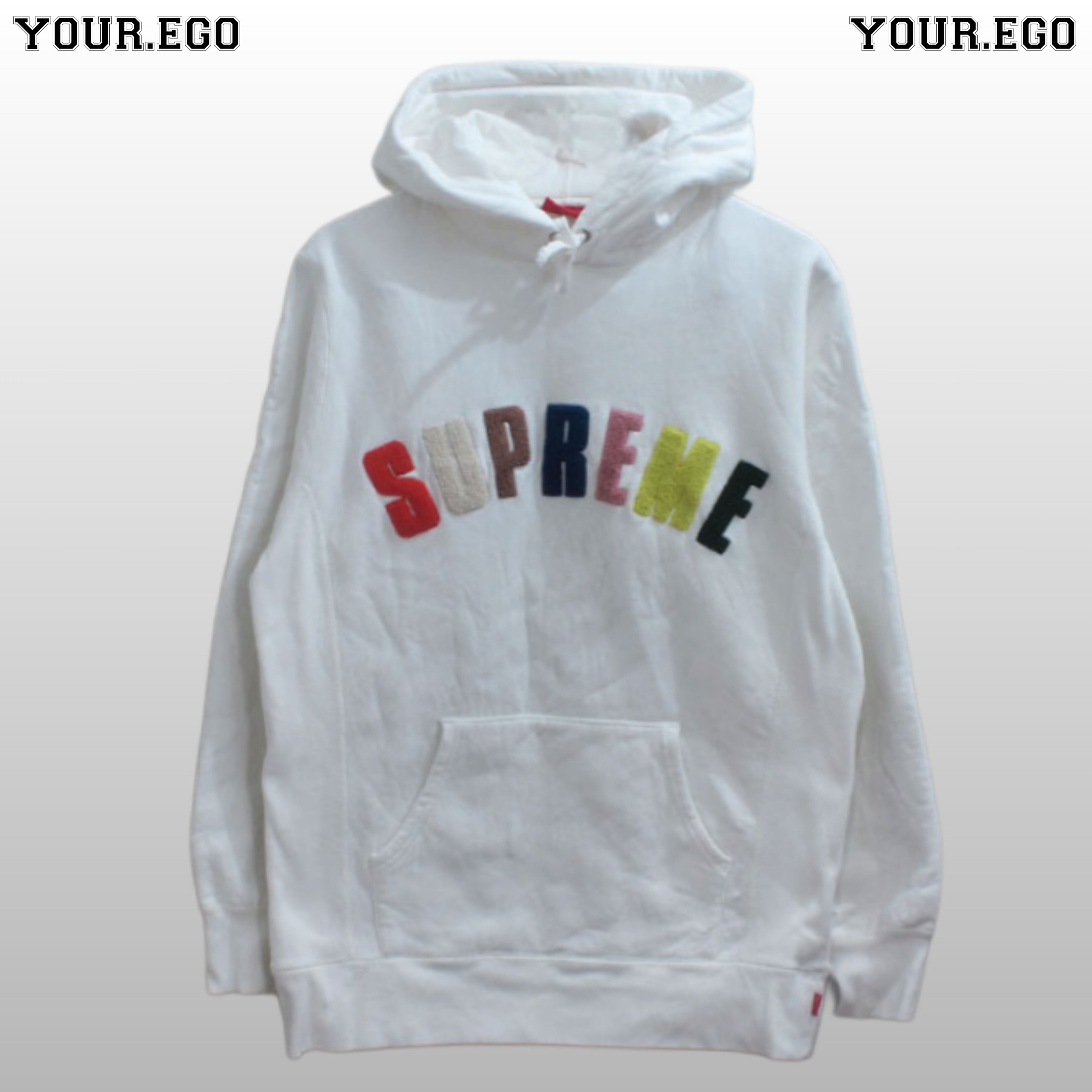 Supreme Supreme Chenille Arc Logo Hooded Sweatshirt SS17 Size US L / EU 52-54 / 3 - 1 Thumbnail