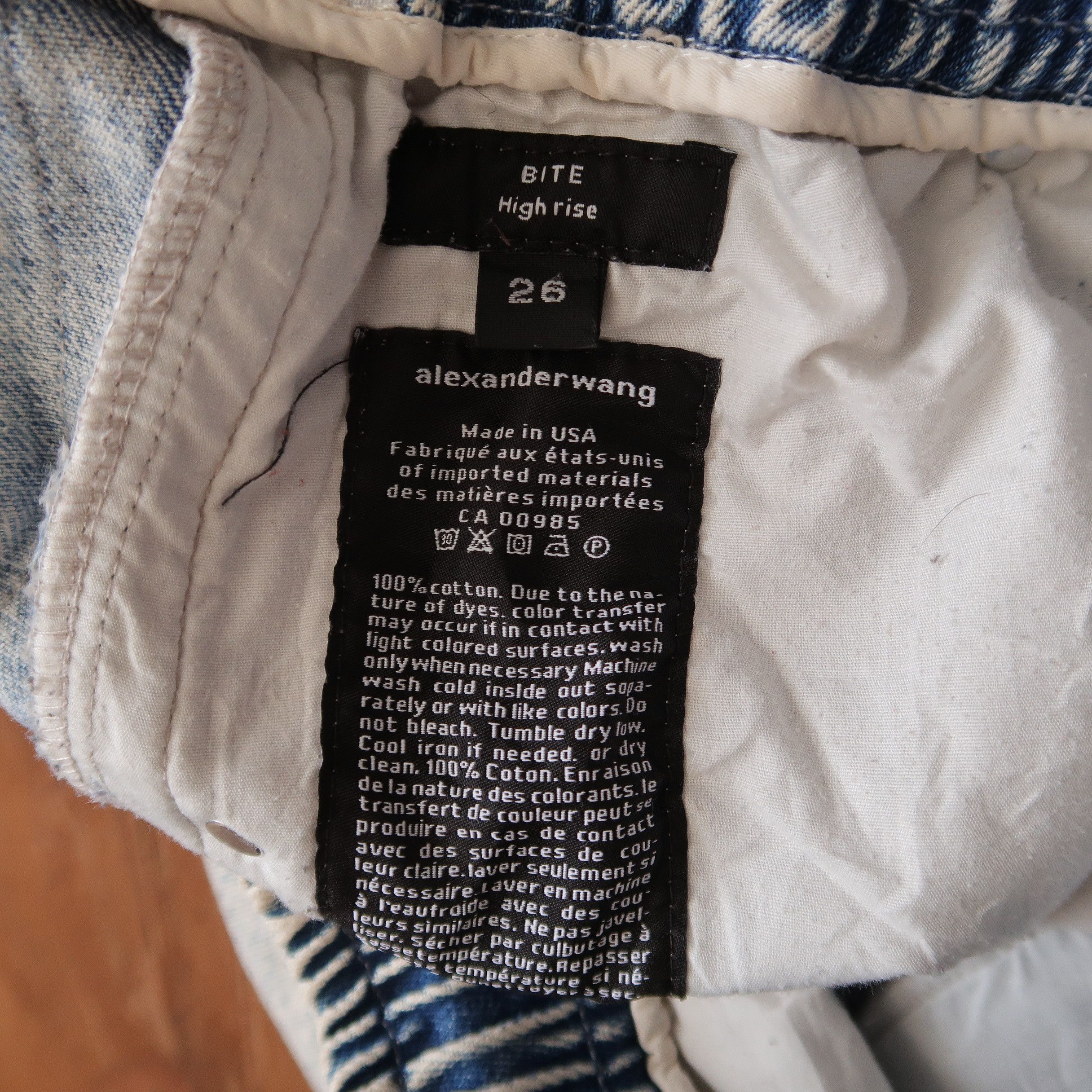 Alexander Wang VTG ALEXANDER WANG SIDE LOGO DENIM PANTS DRAWSTRING Size US 26 / EU 42 - 6 Thumbnail