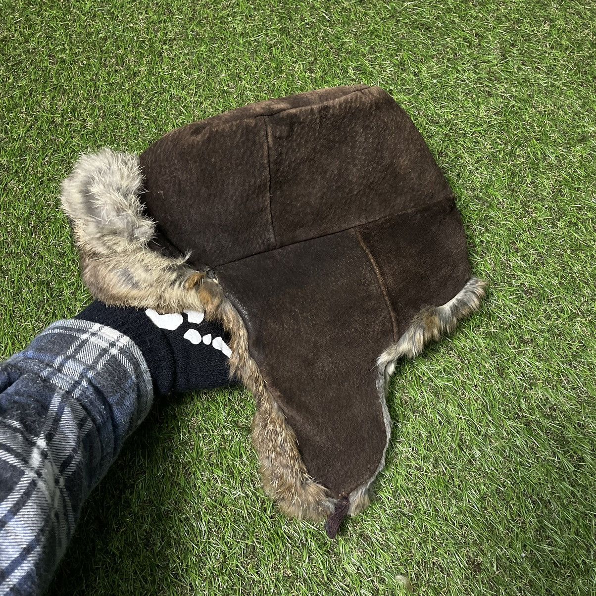 Vintage Vintage Y2K Fuzzy Beanie Mohair Alt Streetwear Baggy Logo OS Size ONE SIZE - 3 Thumbnail