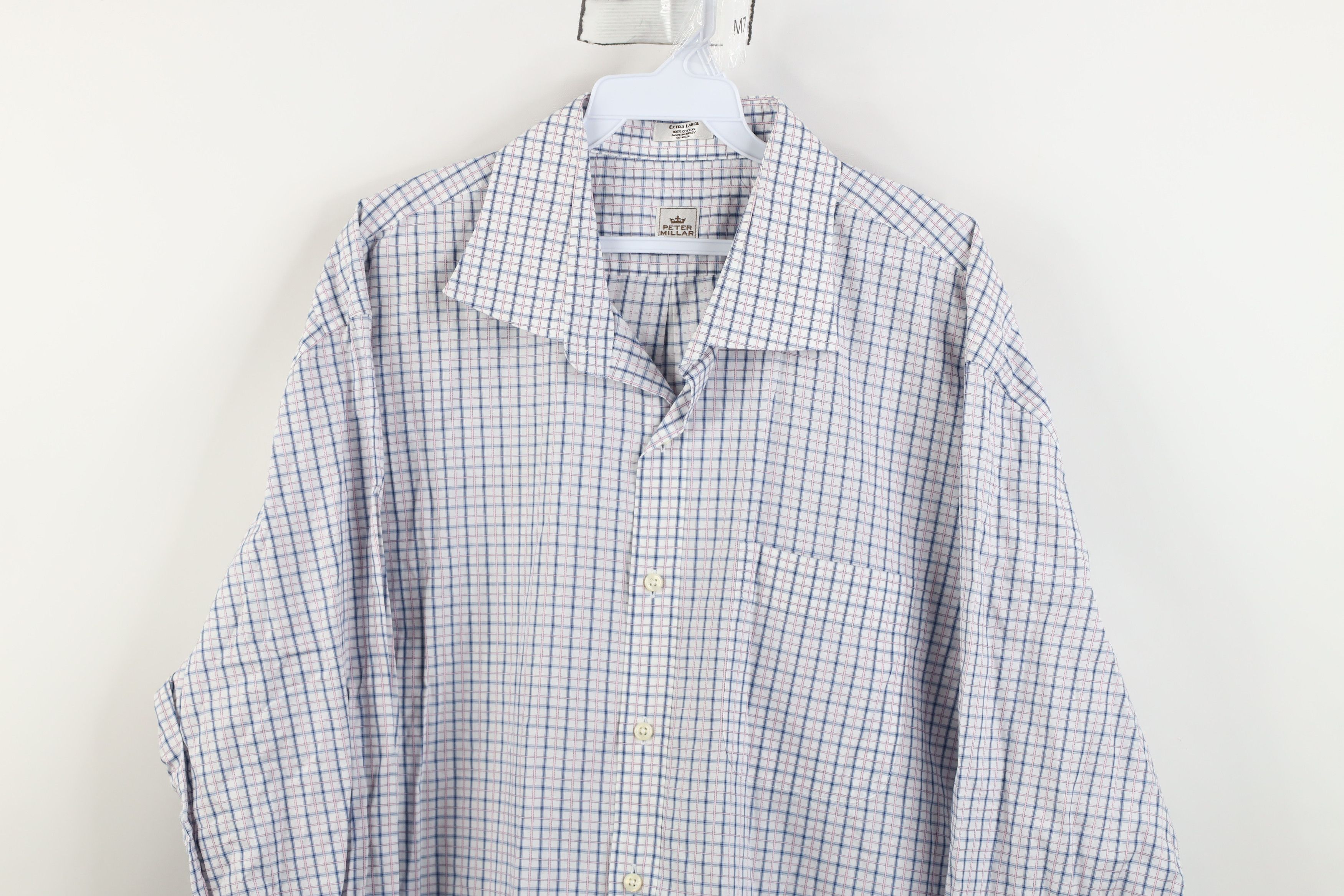 Peter Millar Vintage Peter Millar Collared Button Dress Shirt Cotton Size US XL / EU 56 / 4 - 2 Thumbnail