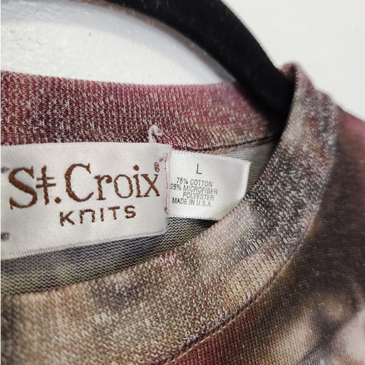 Vintage Vintage Custom SNOW Tie Dye Shirt St Croix Knits Large Art Size US L / EU 52-54 / 3 - 5 Thumbnail