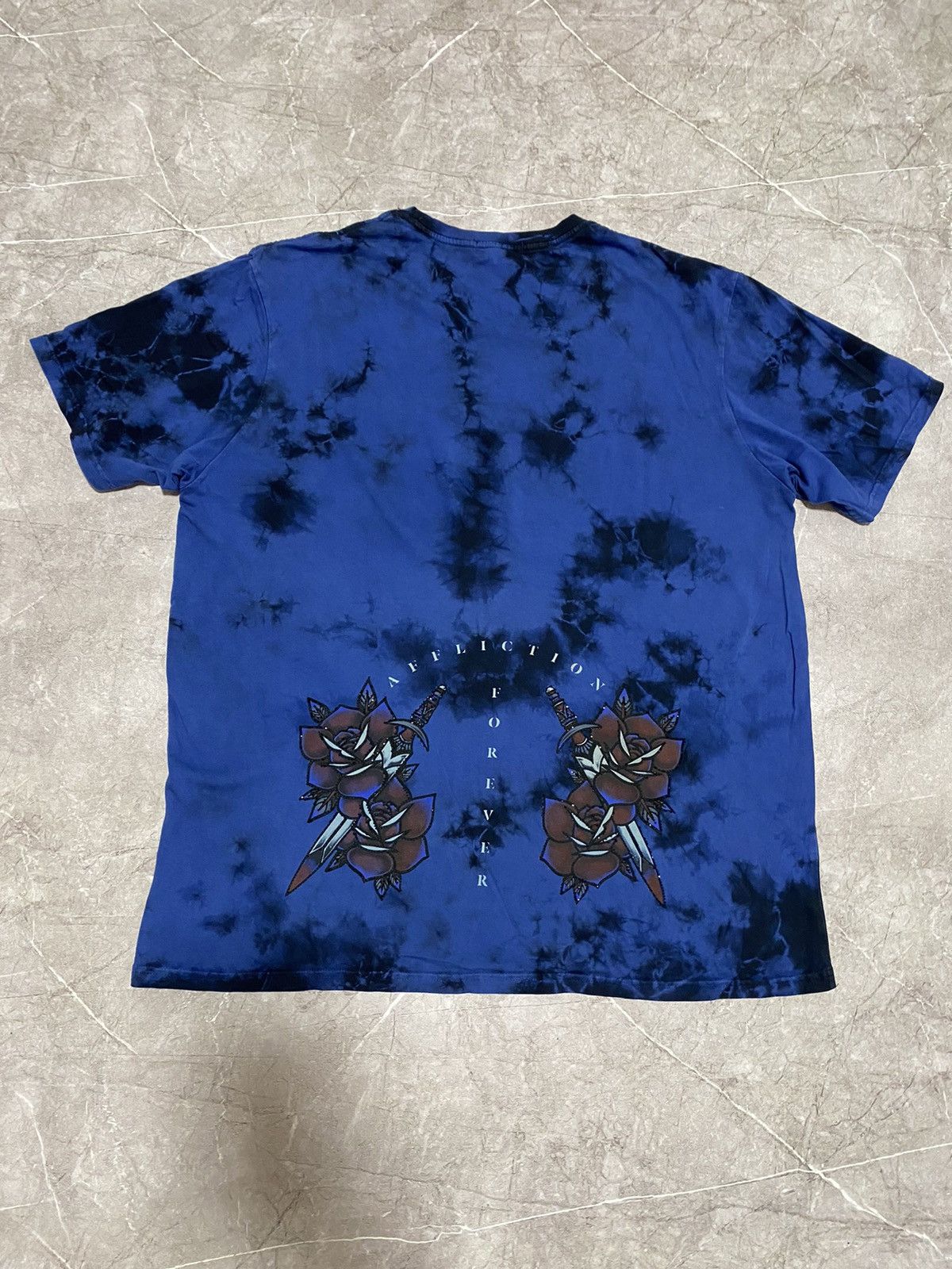 Affliction × Black Label Vintage Crazy Affliction Rare Black Label Tatto Skull Shirt Size US XXL / EU 58 / 5 - 9 Thumbnail