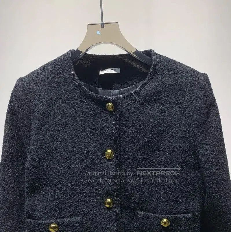 Miu Miu Miu Miu Black Wool Cardigan for Women . Size XXS / US 00 / IT 34 - 5 Thumbnail
