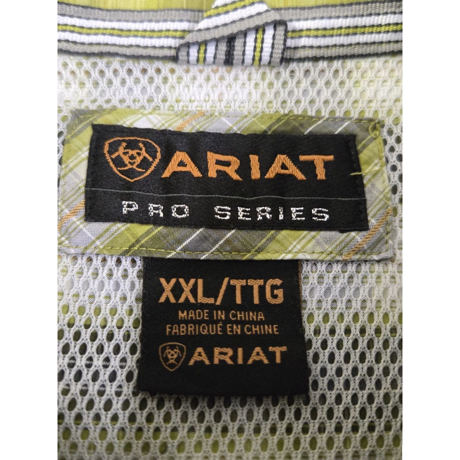 Ariat Ariat Pro Series Shirt Mens XL Purple Blue Plaid Long Sleeve Classic Fit Button-Up Collared Western Casual Workwear Spring Summer Fall Winter Size US XXL / EU 58 / 5 - 3 Thumbnail