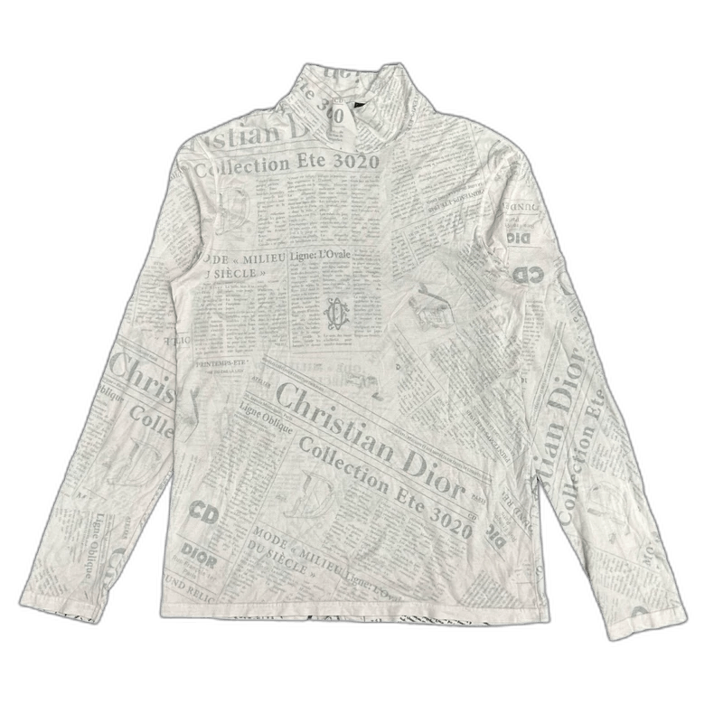 Dior dior newspaper print long sleeve Size US S / EU 44-46 / 1 - 1 Thumbnail