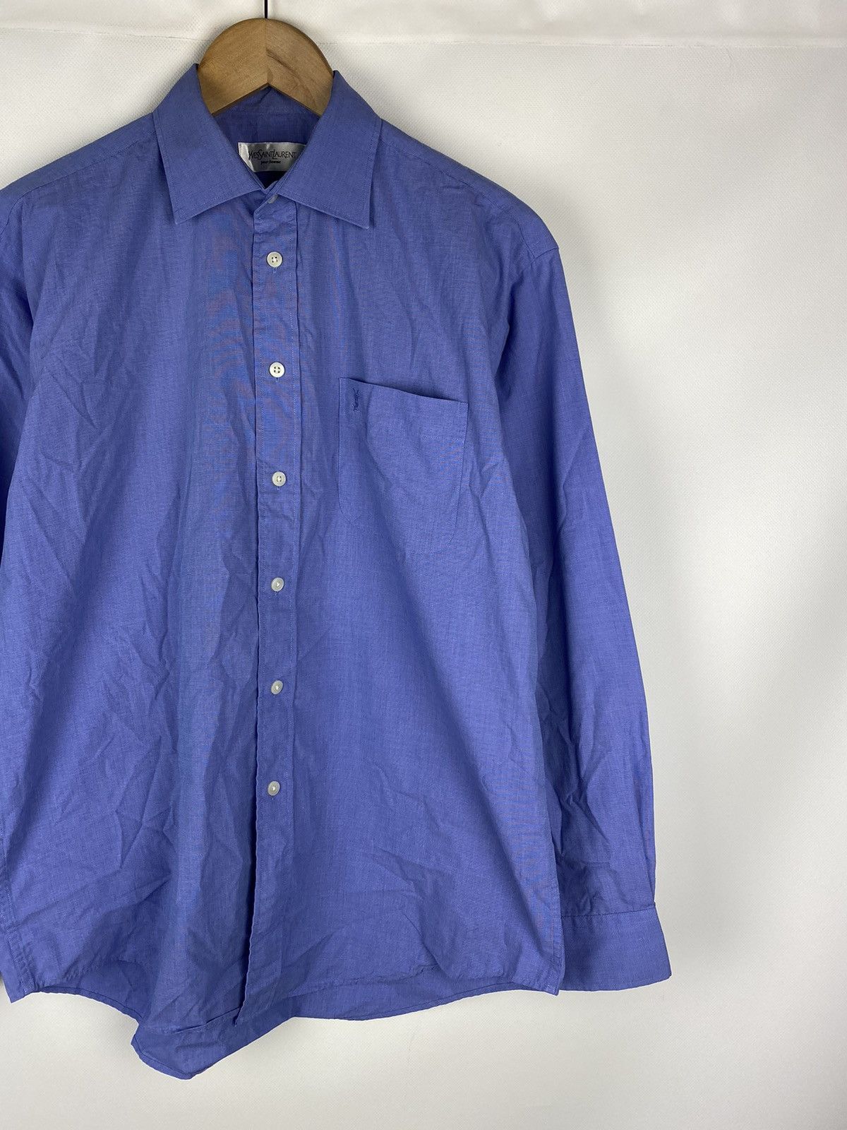 Yves Saint Laurent Yves Saint Lauren YSL men’s long sleeve button up shirt Size US L / EU 52-54 / 3 - 3 Thumbnail