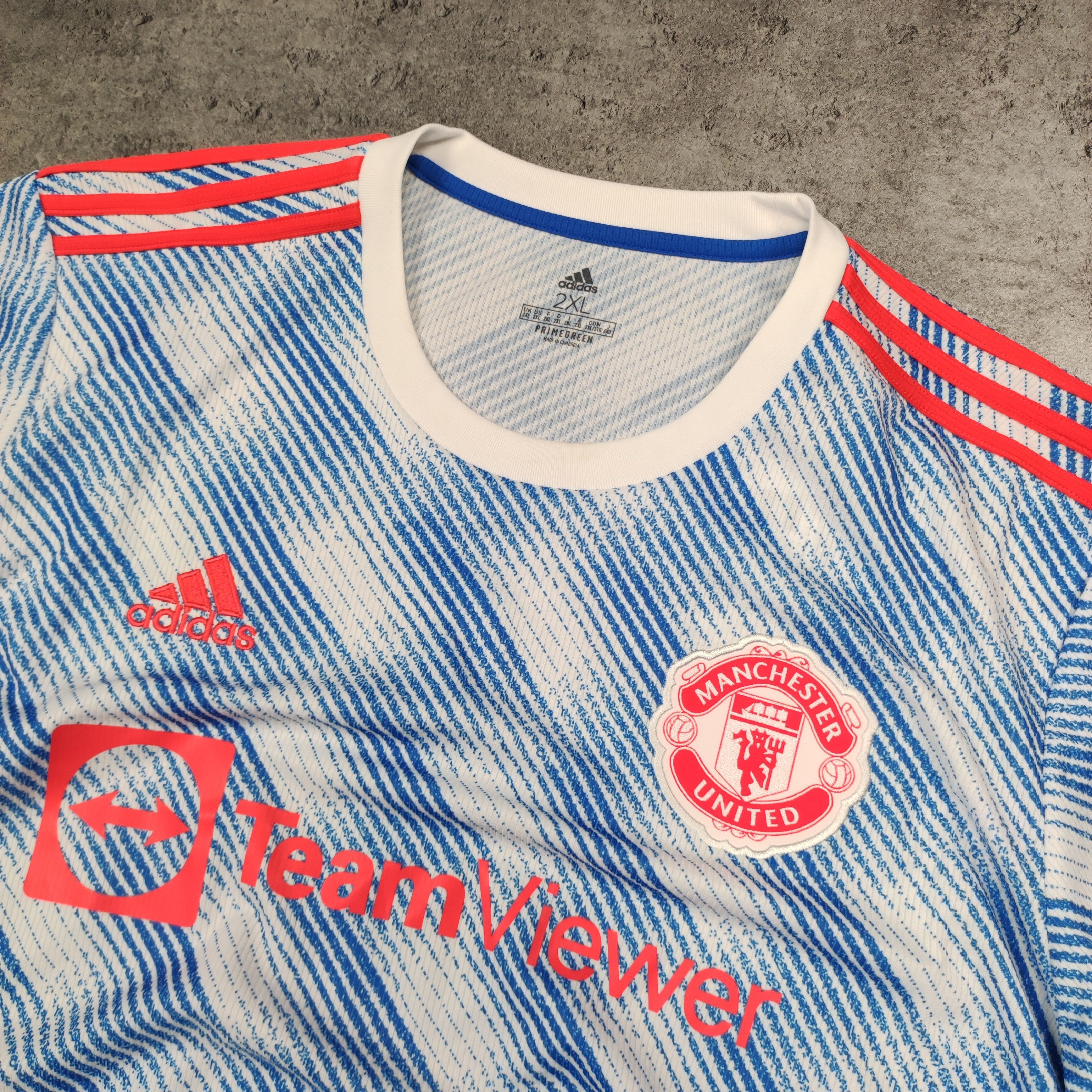 Adidas RARE Manchester United x Adidas 2021 Away Football Jersey Size US XXL / EU 58 / 5 - 5 Thumbnail