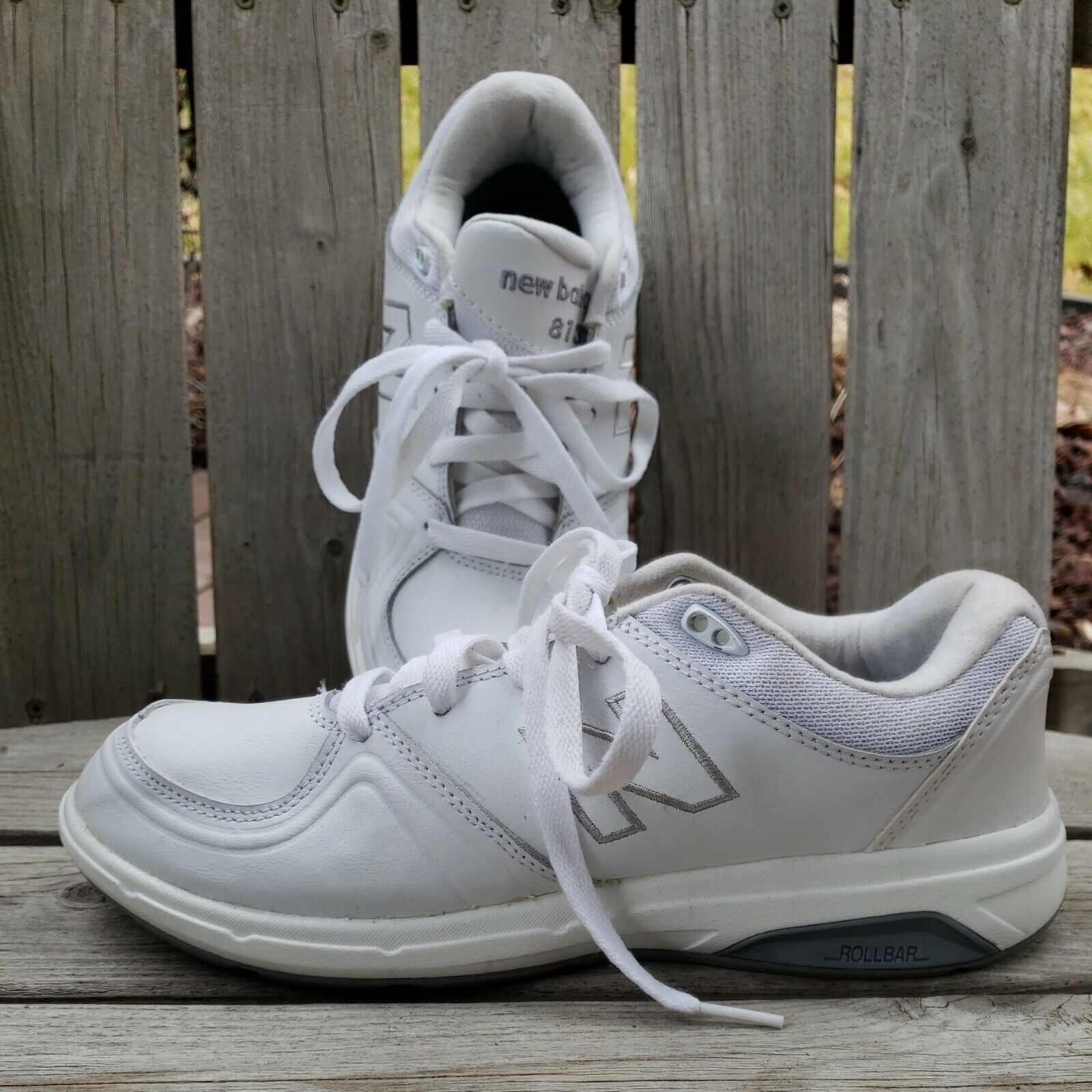 New Balance New Balance Leather Sneakers Womens Sz 9 B White Athletic WW Size US 9 / IT 39 - 1 Thumbnail