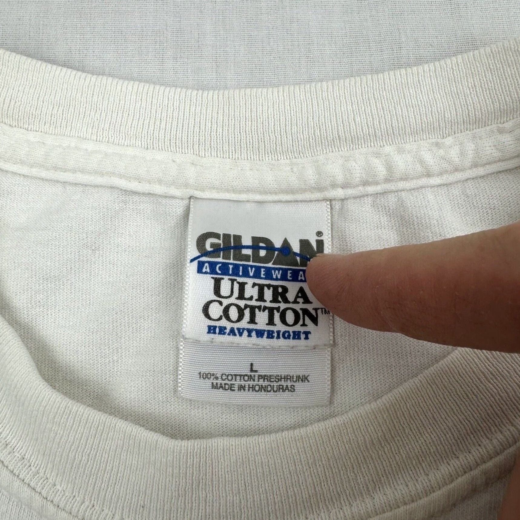 Gildan VINTAGE Herseys Chocolate T Shirt Adult Large White Funny Attitude Adjustment Shirt Mens 90s Y2K Size US L / EU 52-54 / 3 - 4 Thumbnail