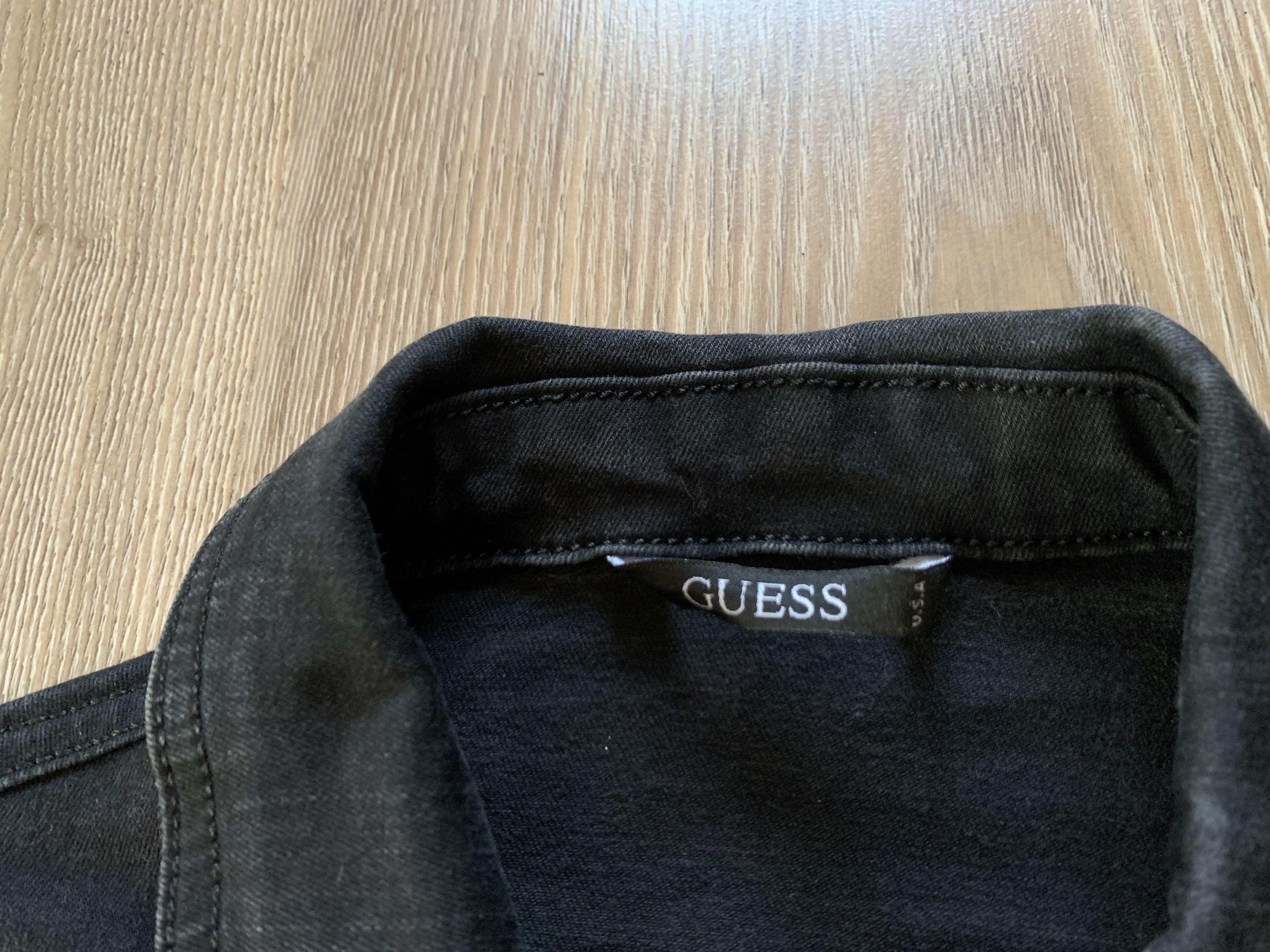 Guess Guess Black Stretch Denim Jacket Size M / US 6-8 / IT 42-44 - 6 Thumbnail