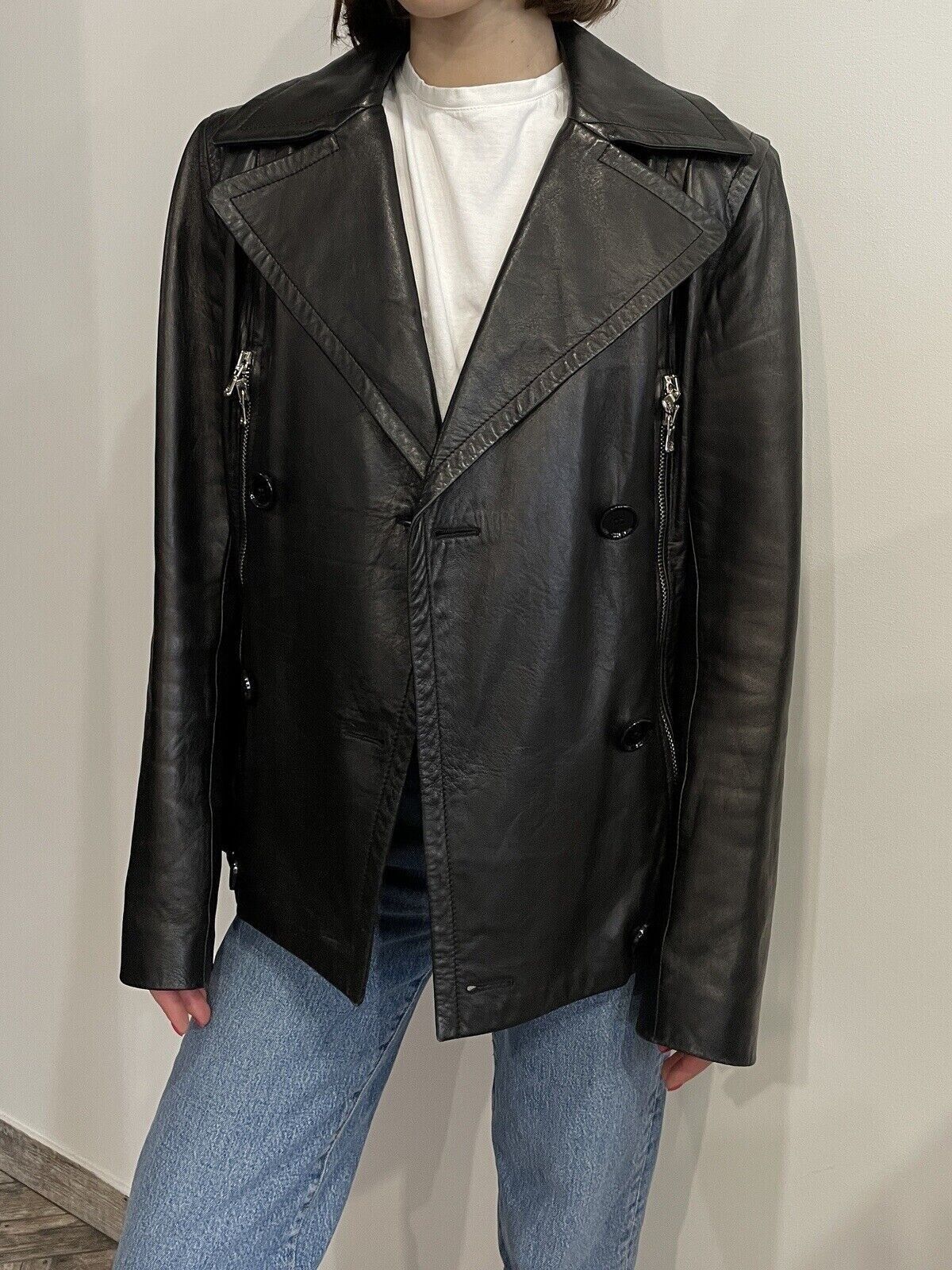 Dolce & Gabbana Dolce & Gabbana Real Leather Biker Jacket Size L / US 10 / IT 46 - 2 Thumbnail